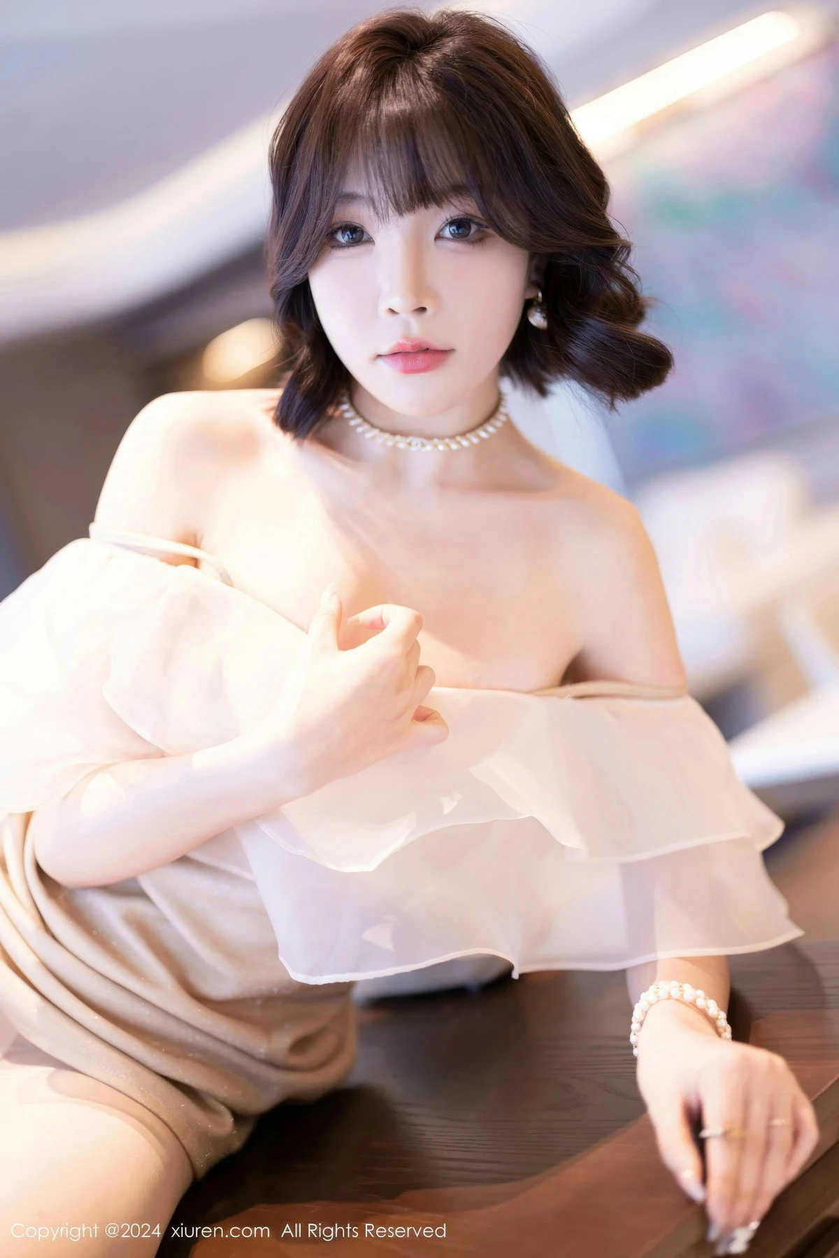 秀人集.com_[XiuRen秀人网]No.8917_女神徐莉芝Booty性感浅色连衣短裙+黑色情趣内衣迷人诱惑写真90P