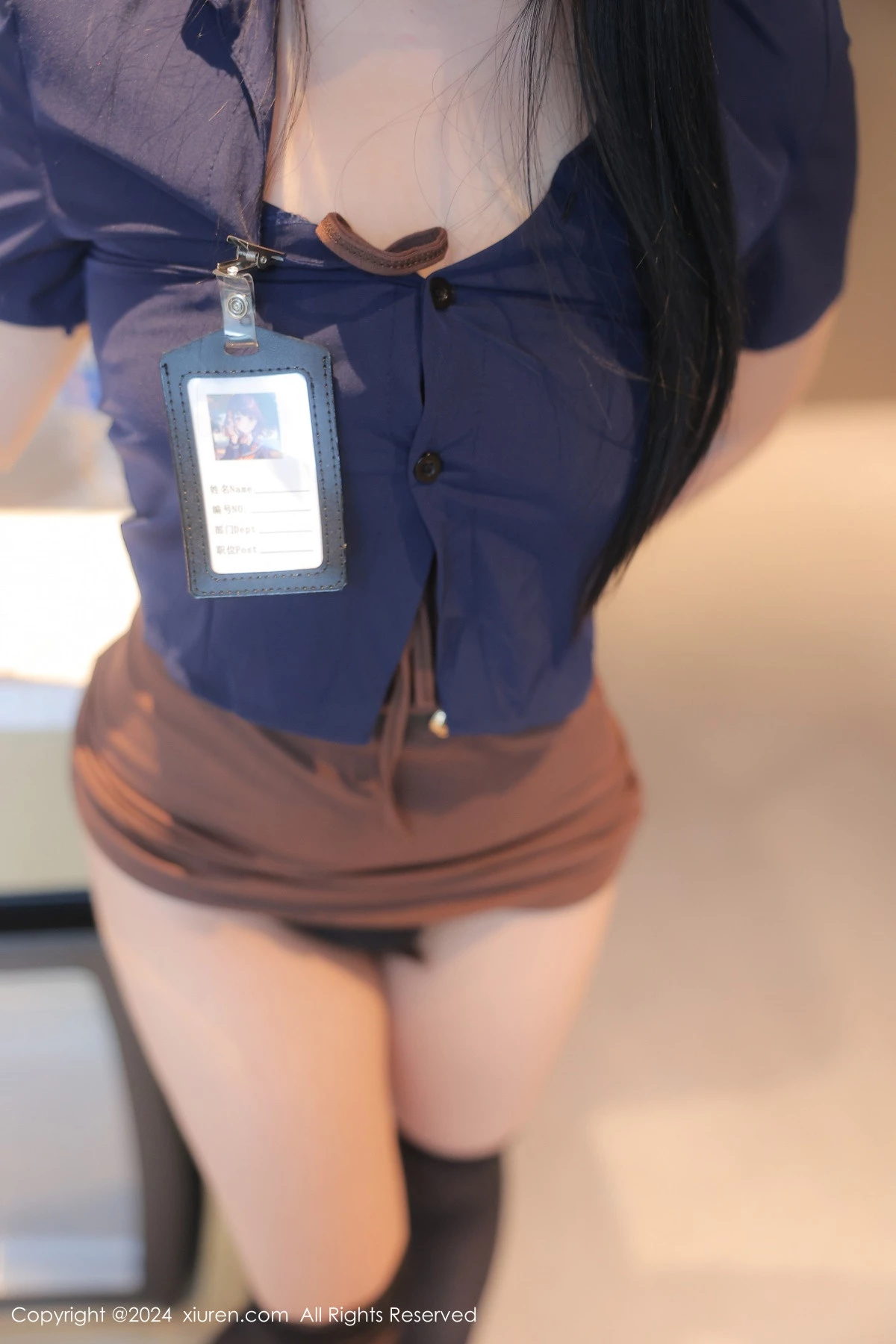 秀人集.com_[XiuRen秀人网]No.9083_模特黎秋秋私房性感深蓝OL服饰配超薄黑丝秀完美身材诱惑写真81P