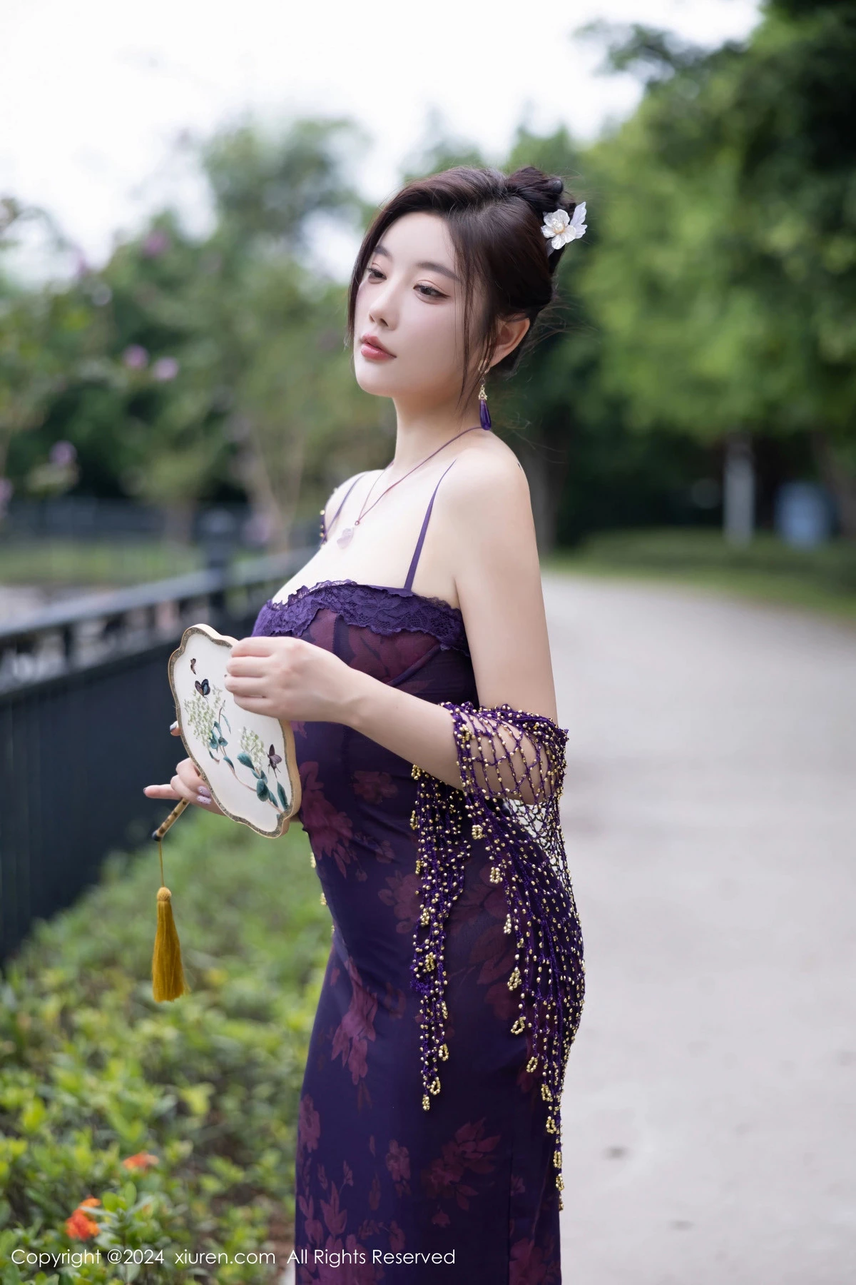 秀人集.com_[XiuRen秀人网]No.9092_女神杨晨晨Yome性感紫色情趣服配紫色丝袜秀丰腴身材诱惑写真80P