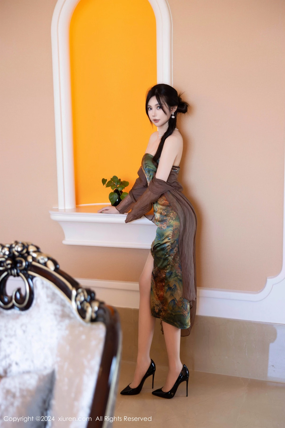 秀人集.com_[XiuRen秀人网]No.9161_模特绮里嘉ula性感带图案短裙配闪亮肉丝秀曼妙身姿诱惑写真81P