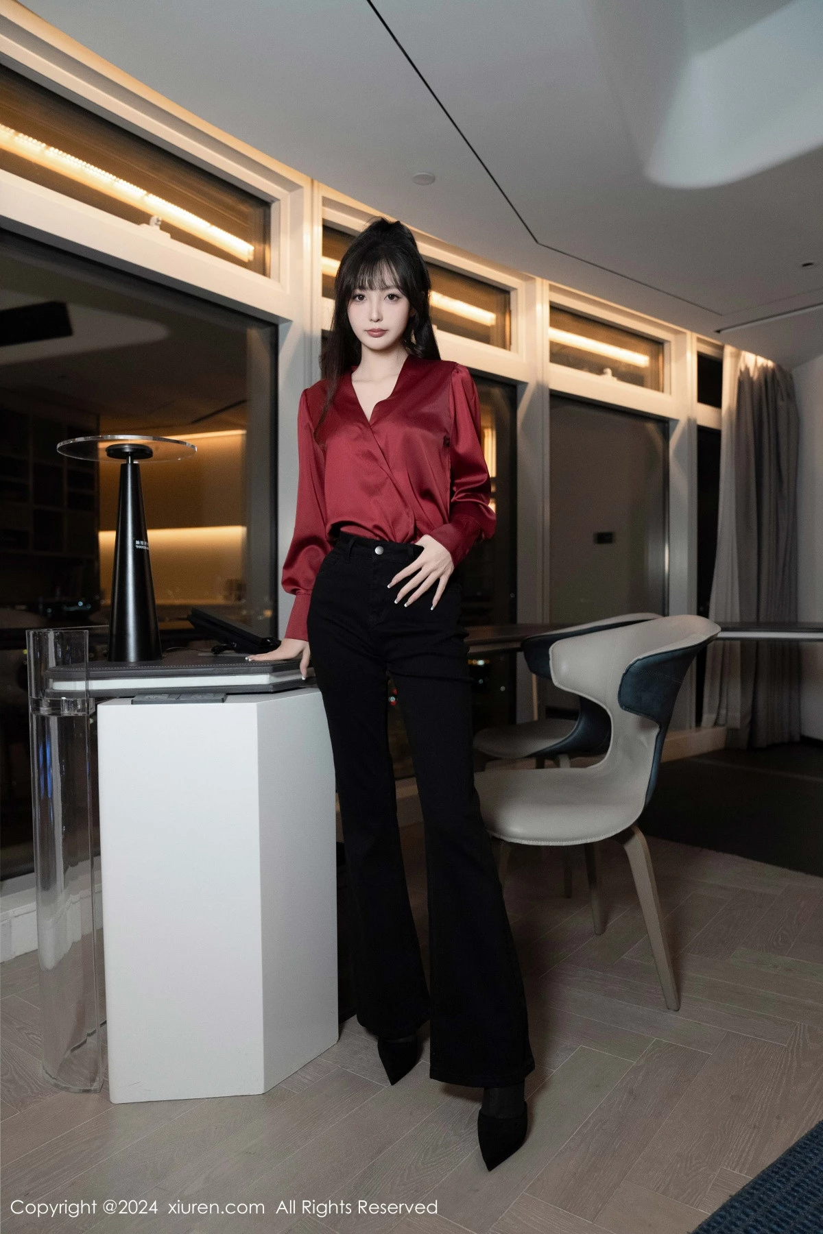 秀人集.com_[XiuRen秀人网]No.9299_模特林星阑私房性感黑色蕾丝内衣配开档黑丝秀曼妙身姿诱惑写真94P