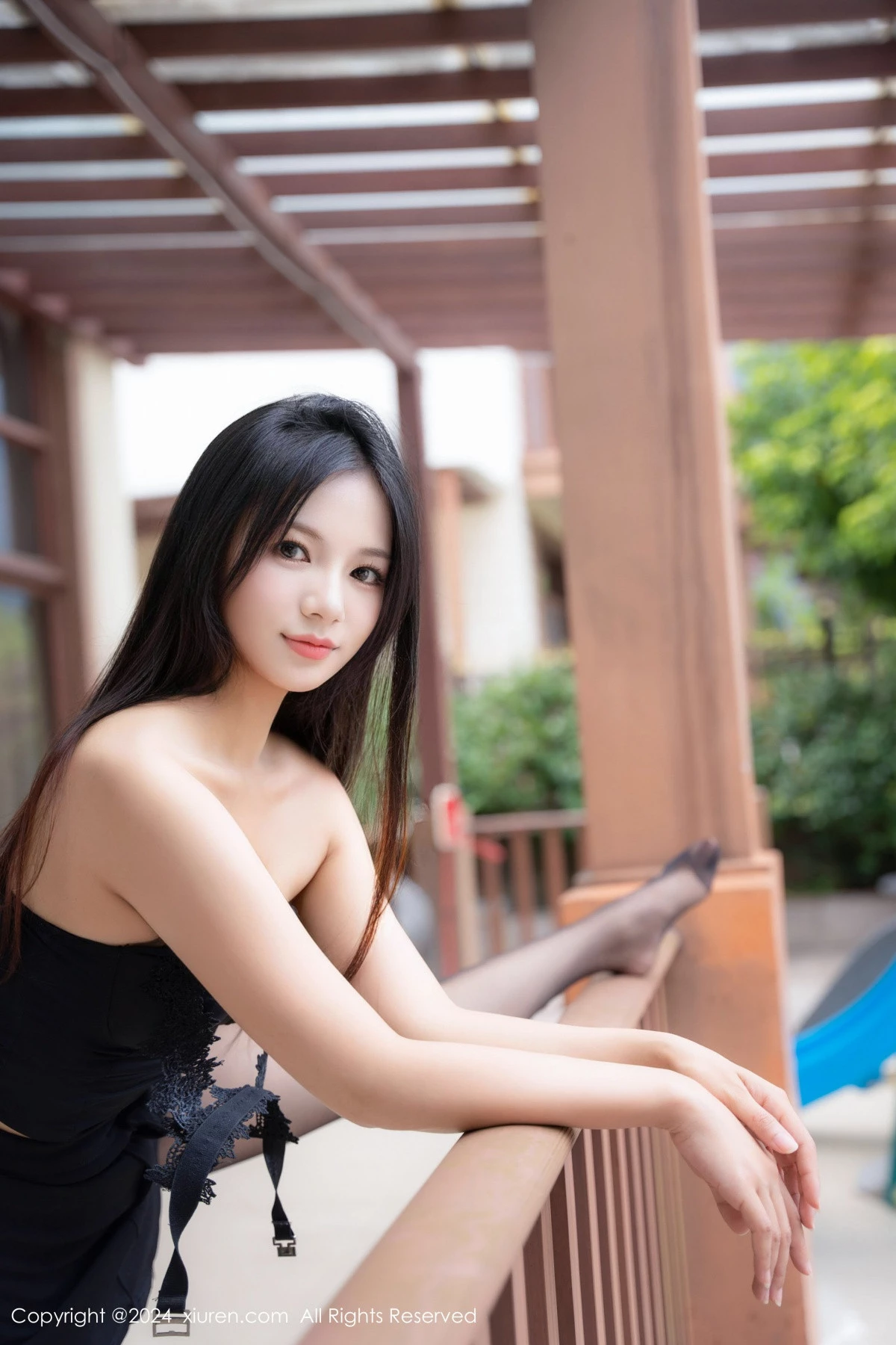 秀人集.com_[XiuRen秀人网]No.9191_新人模特奶茹性感黑色吊带服饰配超薄黑丝秀凹凸身材诱惑写真89P