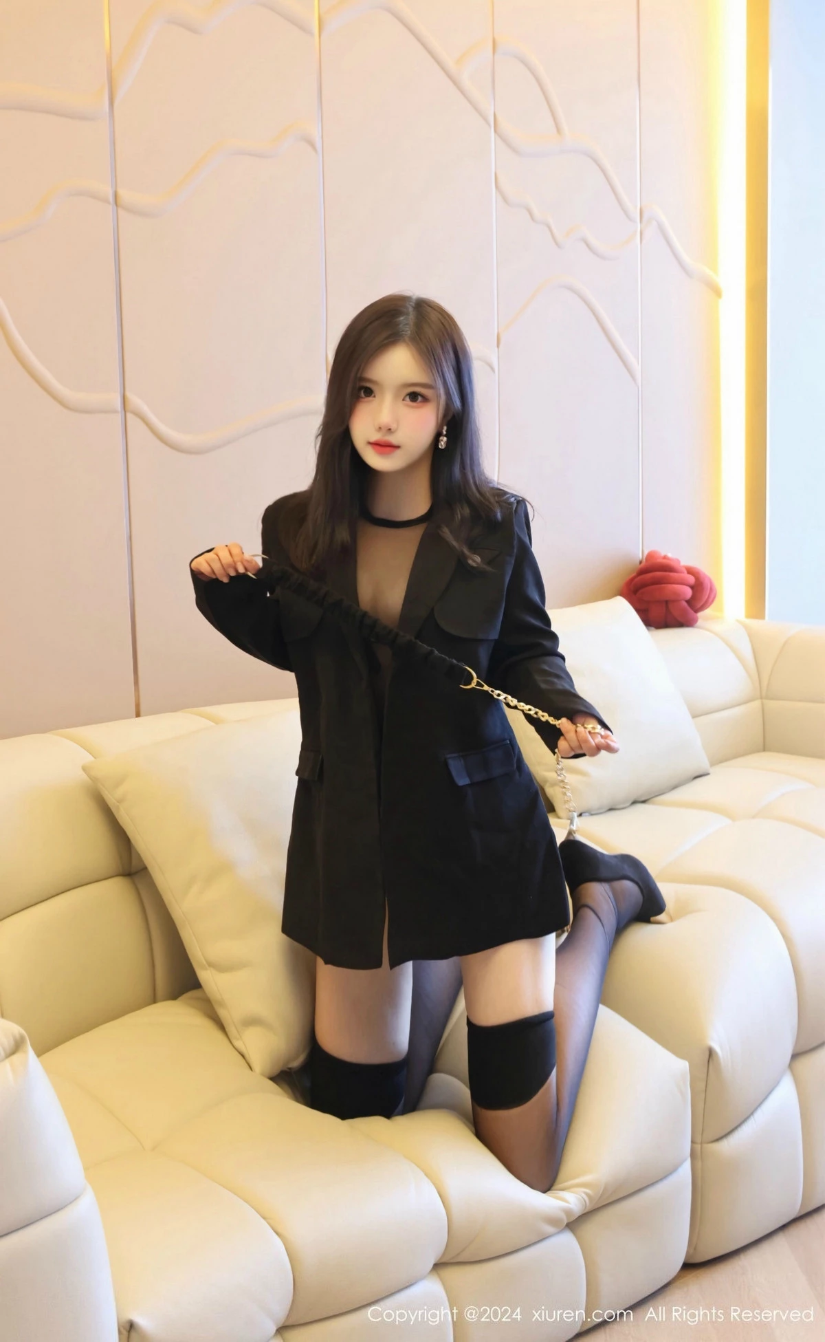 秀人集.com_[XiuRen秀人网]No.9347_模特小薯条nienie性感黑色内衣配黑丝袜秀完美身材撩人诱惑写真102P