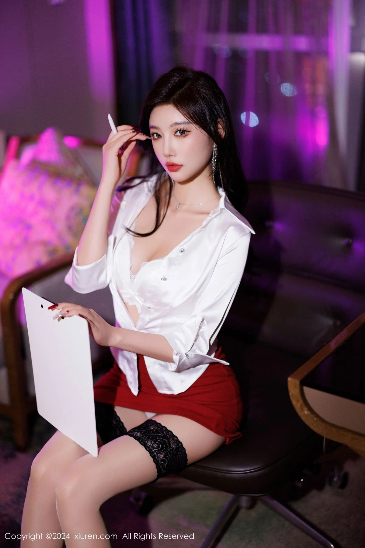 秀人集.com_[XiuRen秀人网]No.9565_女神杨晨晨Yome性感白T配红短裙露白色内衣秀丰腴身材诱惑写真80P