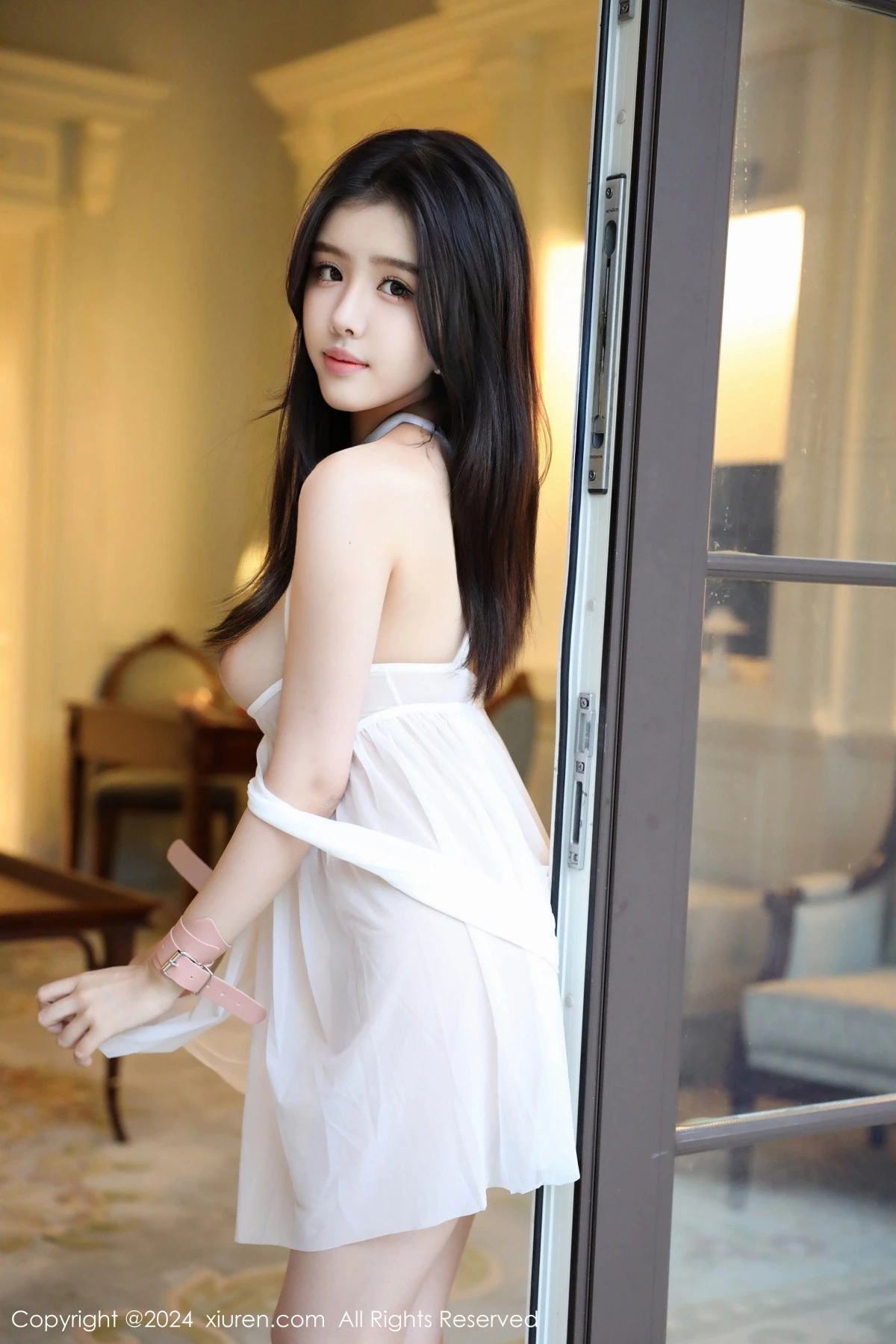 秀人集.com_[XiuRen秀人网]No.9563_模特唐翩翩私房情趣捆绑性感白色轻透纱裙秀惹火身材诱惑写真86P