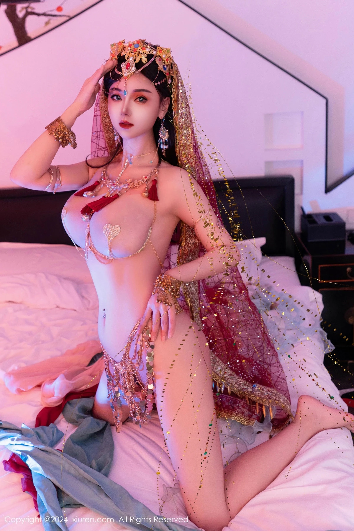 秀人集.com_[XiuRen秀人网]No.9585_新人模特不吃冰淇淋异域风情女郎性感情趣服饰秀火辣身材诱惑写真85P