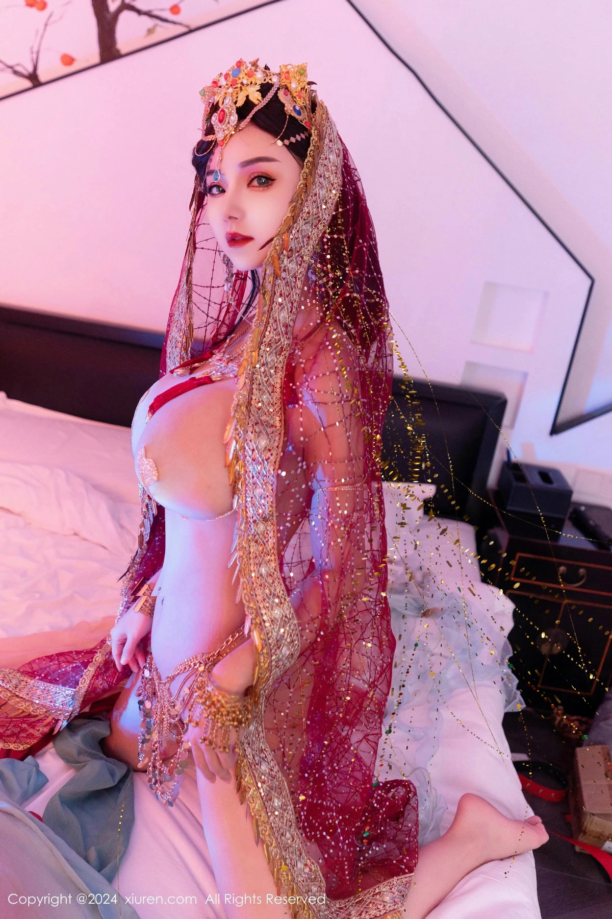 秀人集.com_[XiuRen秀人网]No.9585_新人模特不吃冰淇淋异域风情女郎性感情趣服饰秀火辣身材诱惑写真85P