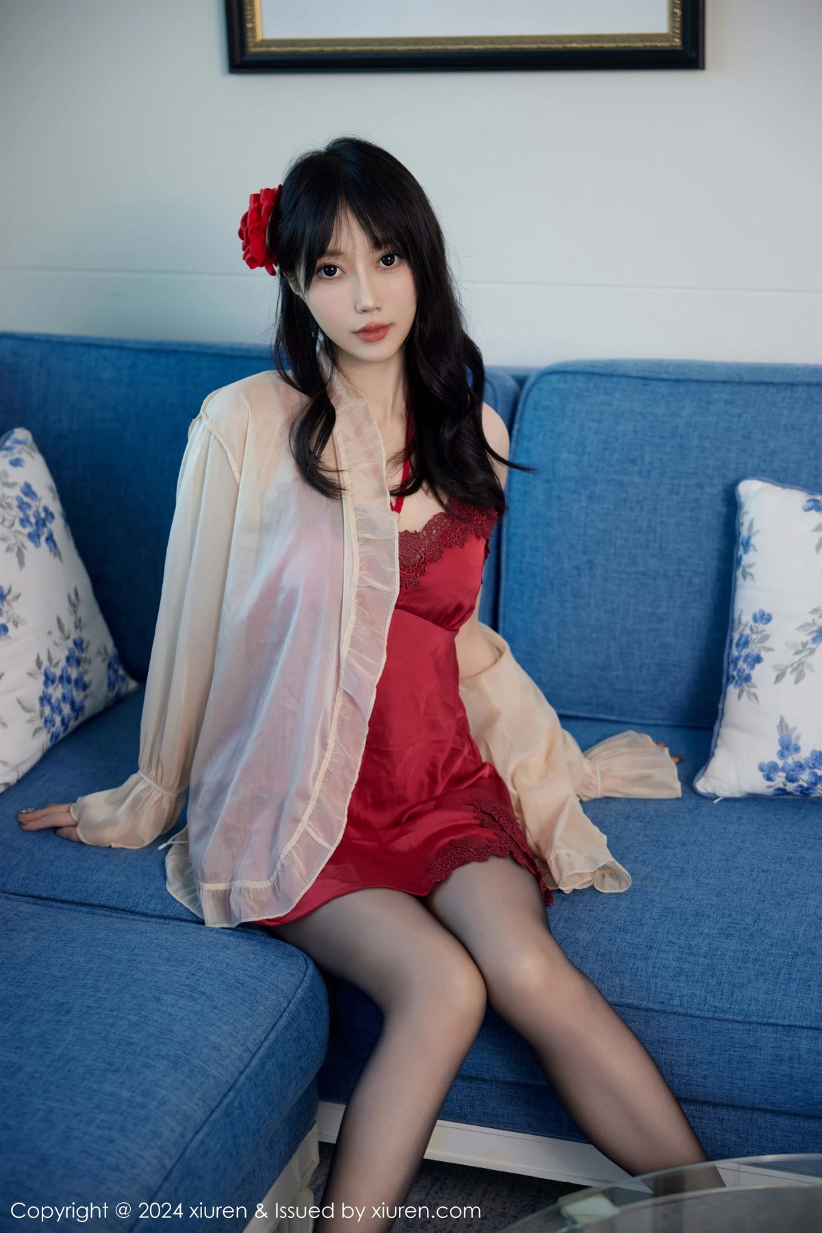 秀人集.com_[XiuRen秀人网]No.9488_模特玥儿玥er性感红色睡裙露红色内衣配超薄黑色秀美腿诱惑写真79P