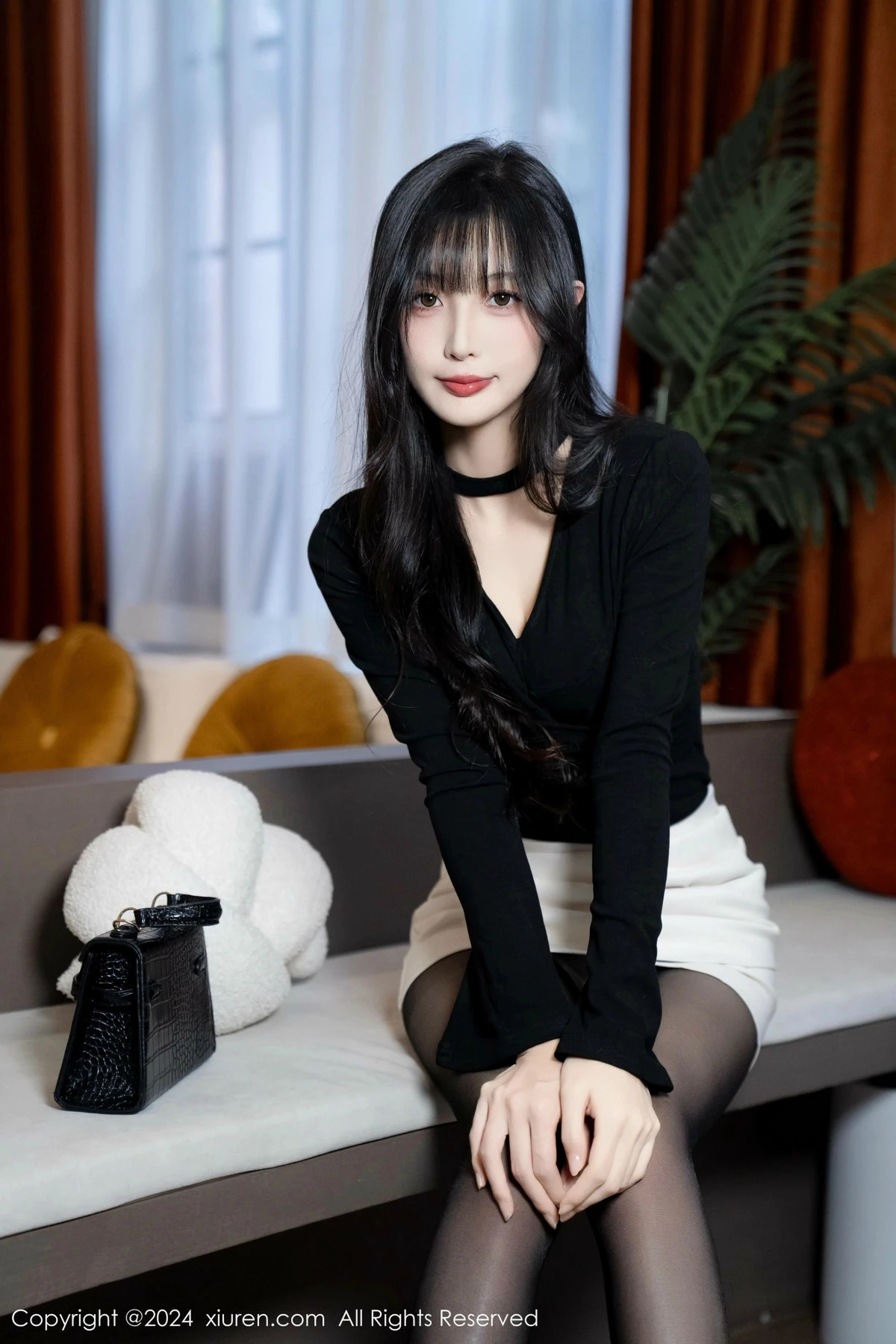 秀人集.com_[XiuRen秀人网]No.9691_模特林星阑性感墨绿色内衣配超薄黑丝秀曼妙身姿迷人诱惑写真100P