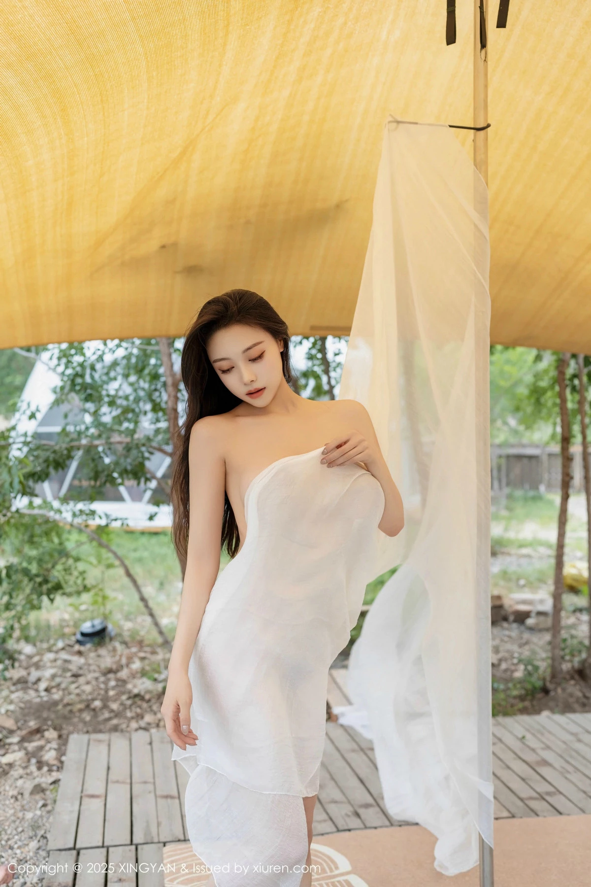 秀人集.com_[XINGYAN星颜社]VOL.298_模特清妙户外性感白色轻透薄纱透视秀诱人胴体火辣诱惑写真80P