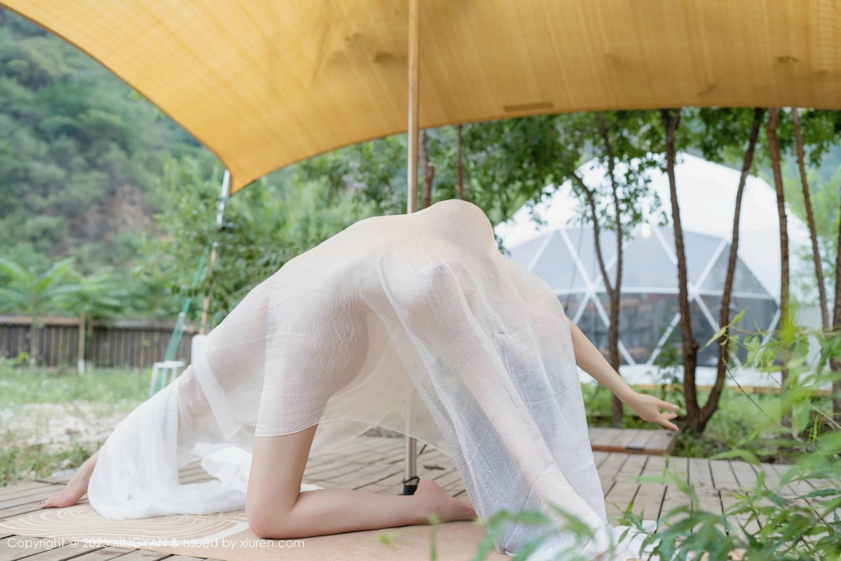 秀人集.com_[XINGYAN星颜社]VOL.298_模特清妙户外性感白色轻透薄纱透视秀诱人胴体火辣诱惑写真80P