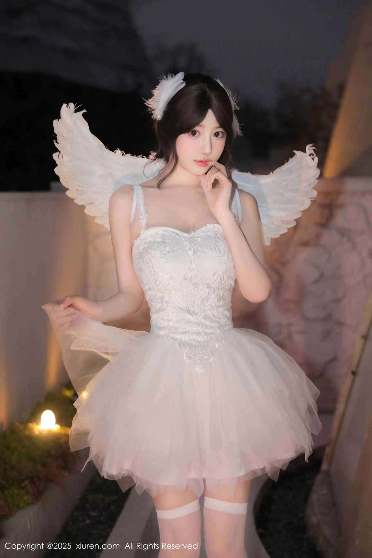 秀人集.com_[XiuRen秀人网]No.9742_模特桃妖夭天使装扮露性感白色内衣配白丝袜秀曼妙身材诱惑写真82P