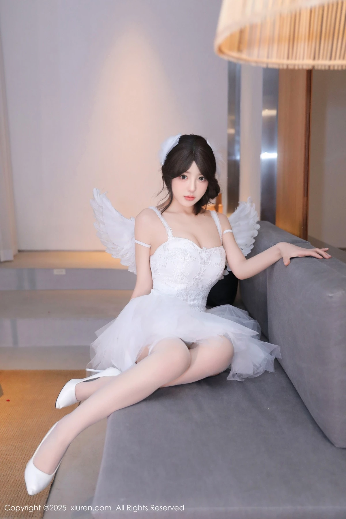 秀人集.com_[XiuRen秀人网]No.9742_模特桃妖夭天使装扮露性感白色内衣配白丝袜秀曼妙身材诱惑写真82P