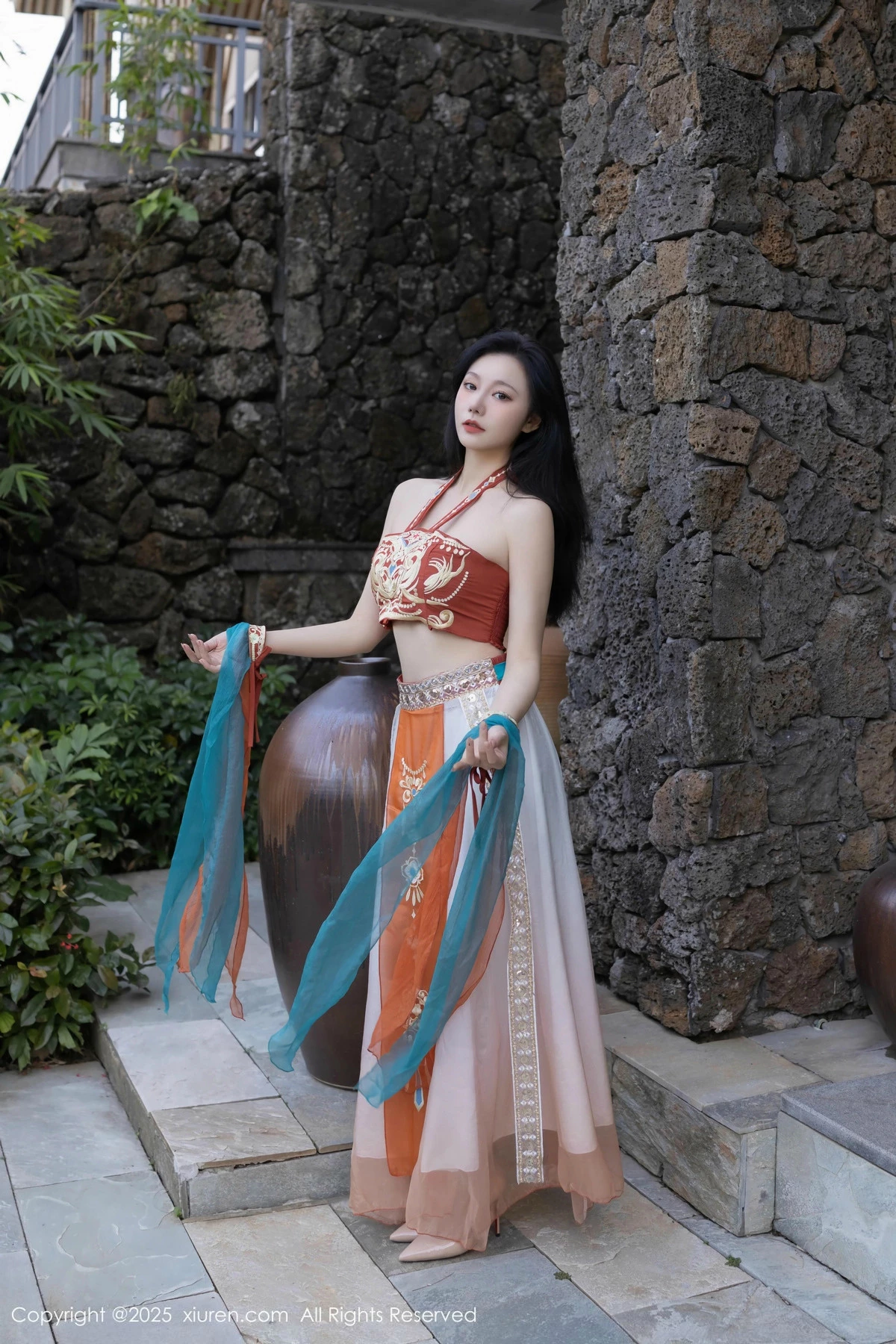 秀人集.com_[XiuRen秀人网]No.9757_模特安然anran性感古风薄纱服饰配超薄肉丝秀丰满身材诱惑写真81P