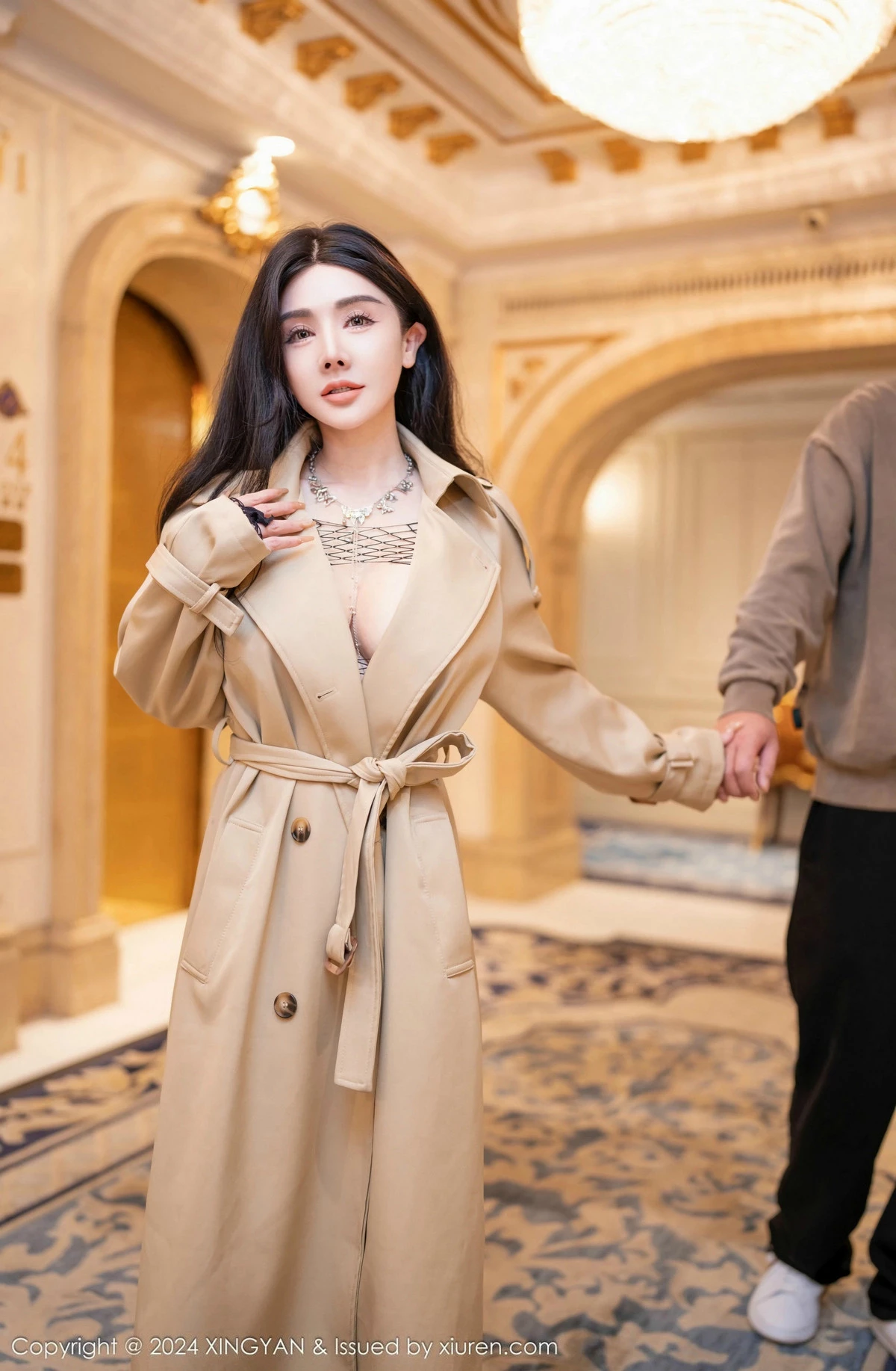 秀人集.com_[XINGYAN星颜社]VOL.293_模特潘思沁情节拍摄性感黑色网格连体衣秀巨乳肥臀诱惑写真79P