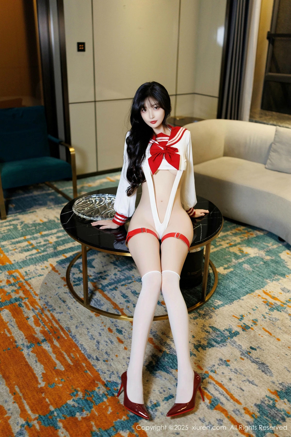 秀人集.com_[XiuRen秀人网]No.9800_模特林星阑性感白色高叉连体内衣+蕾丝内衣秀曼妙身材诱惑写真84P