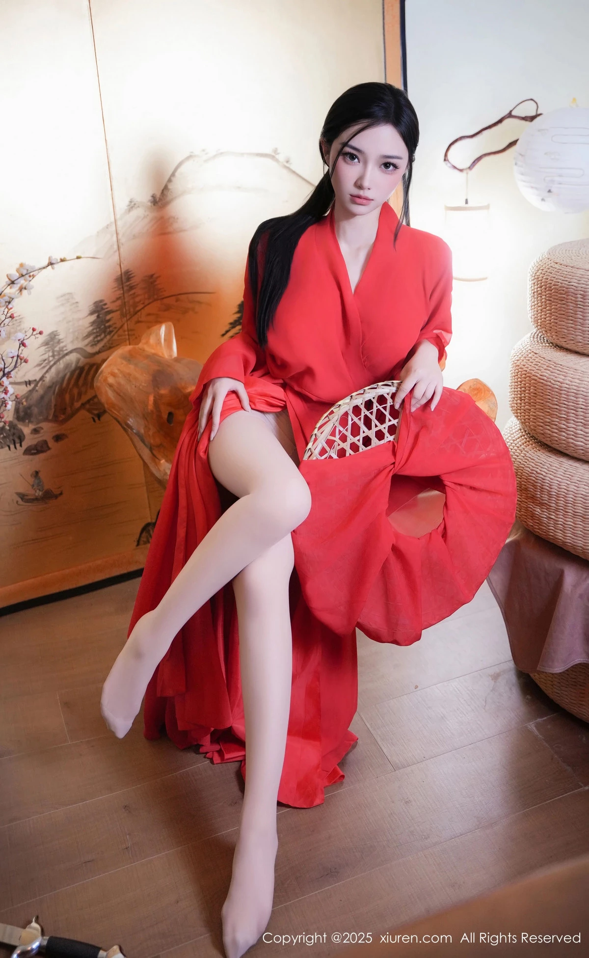 秀人集.com_[XiuRen秀人网]No.9890_模特妙可可Cheese性感红衣剑客装配肉丝袜秀丰腴身姿诱惑写真60P