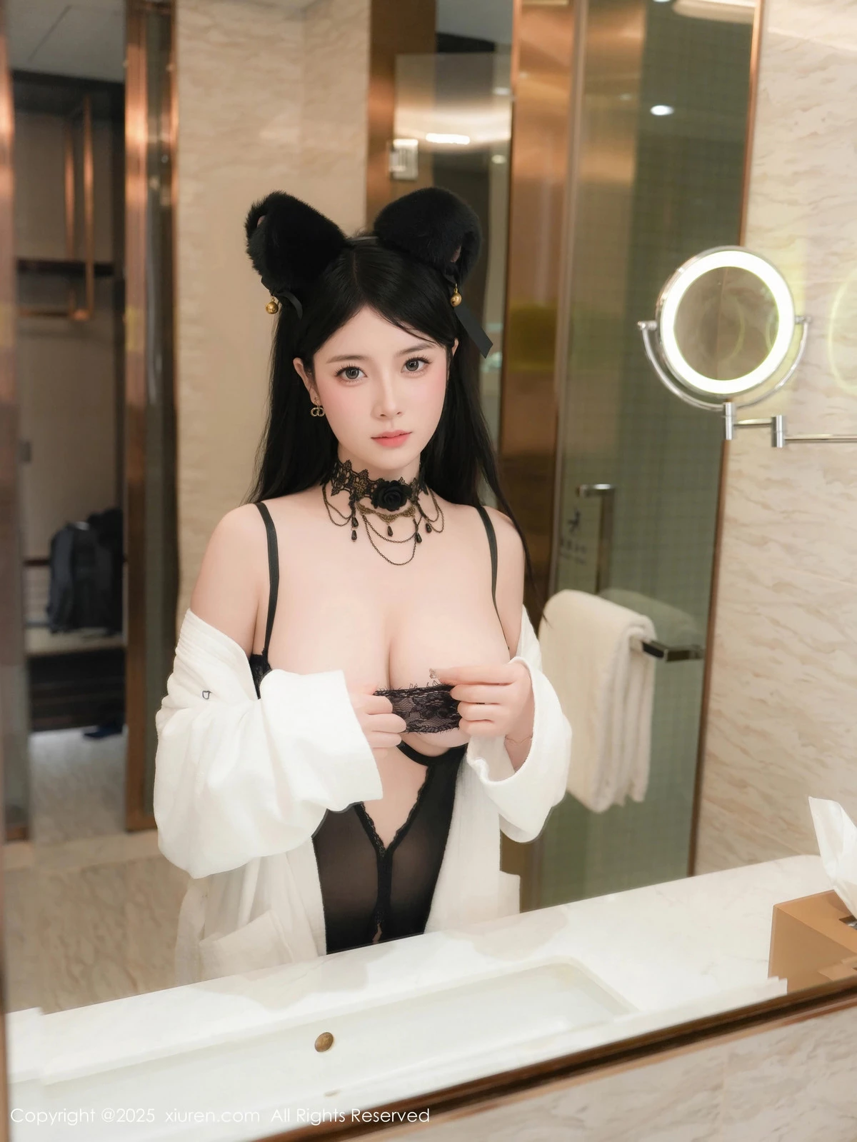 秀人集.com_[XiuRen秀人网]No.9961_新人模特优酱性感黑色情趣内衣配超薄黑丝秀凹凸身材诱惑写真77P