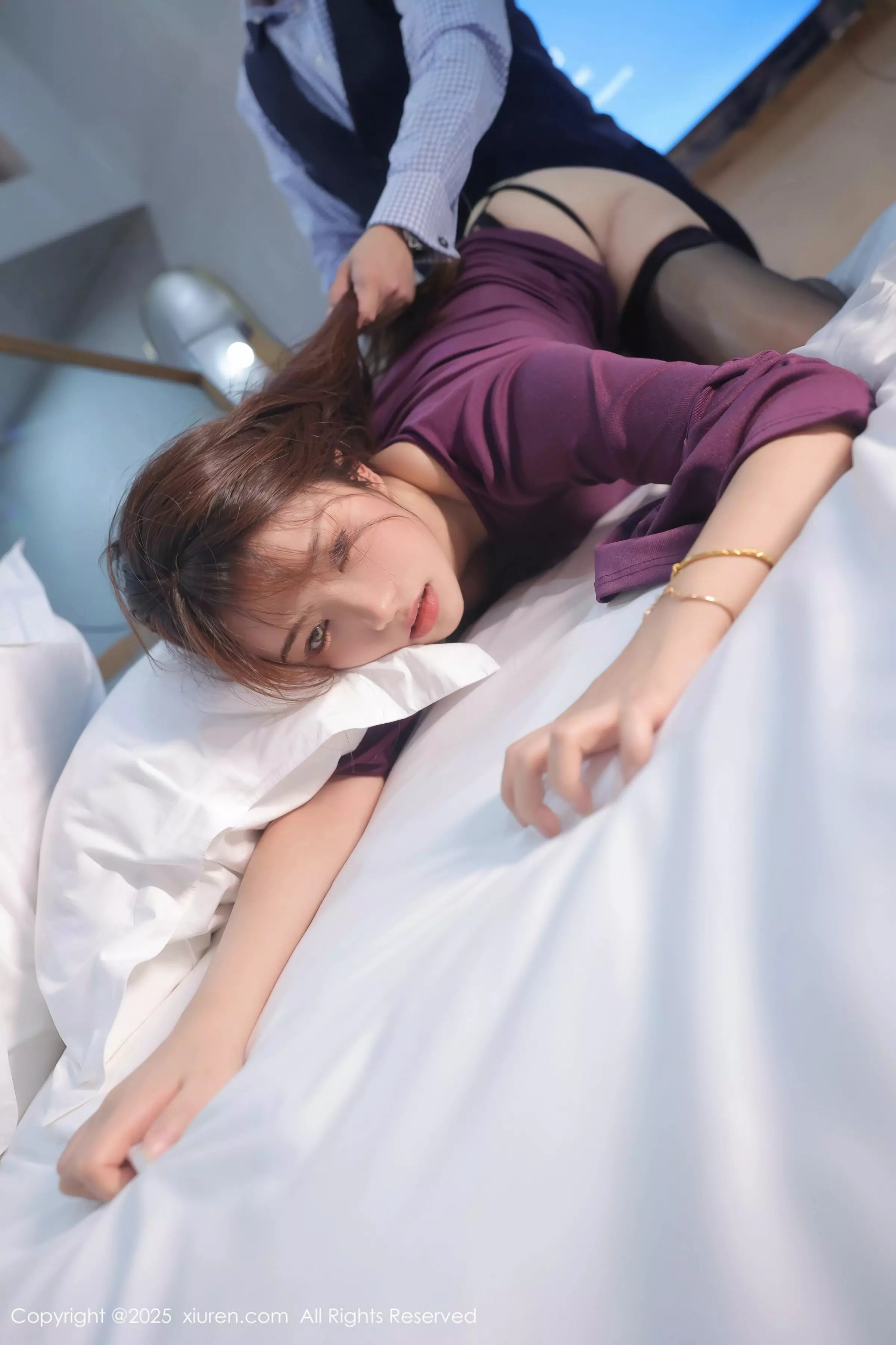 秀人集.com_[XiuRen秀人网]No.10044_模特张庭蓉私房性感蓝色蕾丝内衣配黑丝吊袜秀丰腴身姿诱惑写真90P