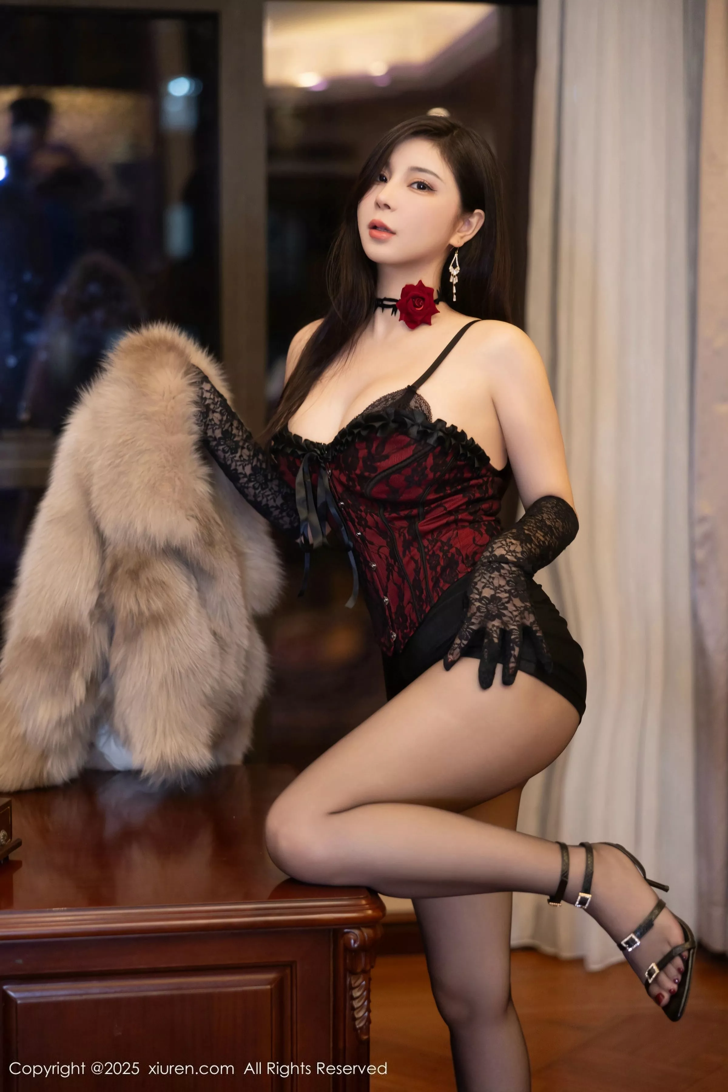 秀人集.com_[XiuRen秀人网]No.10130_模特小蛮妖Yummy性感黑色情趣内衣配黑丝袜秀完美身材诱惑写真68P