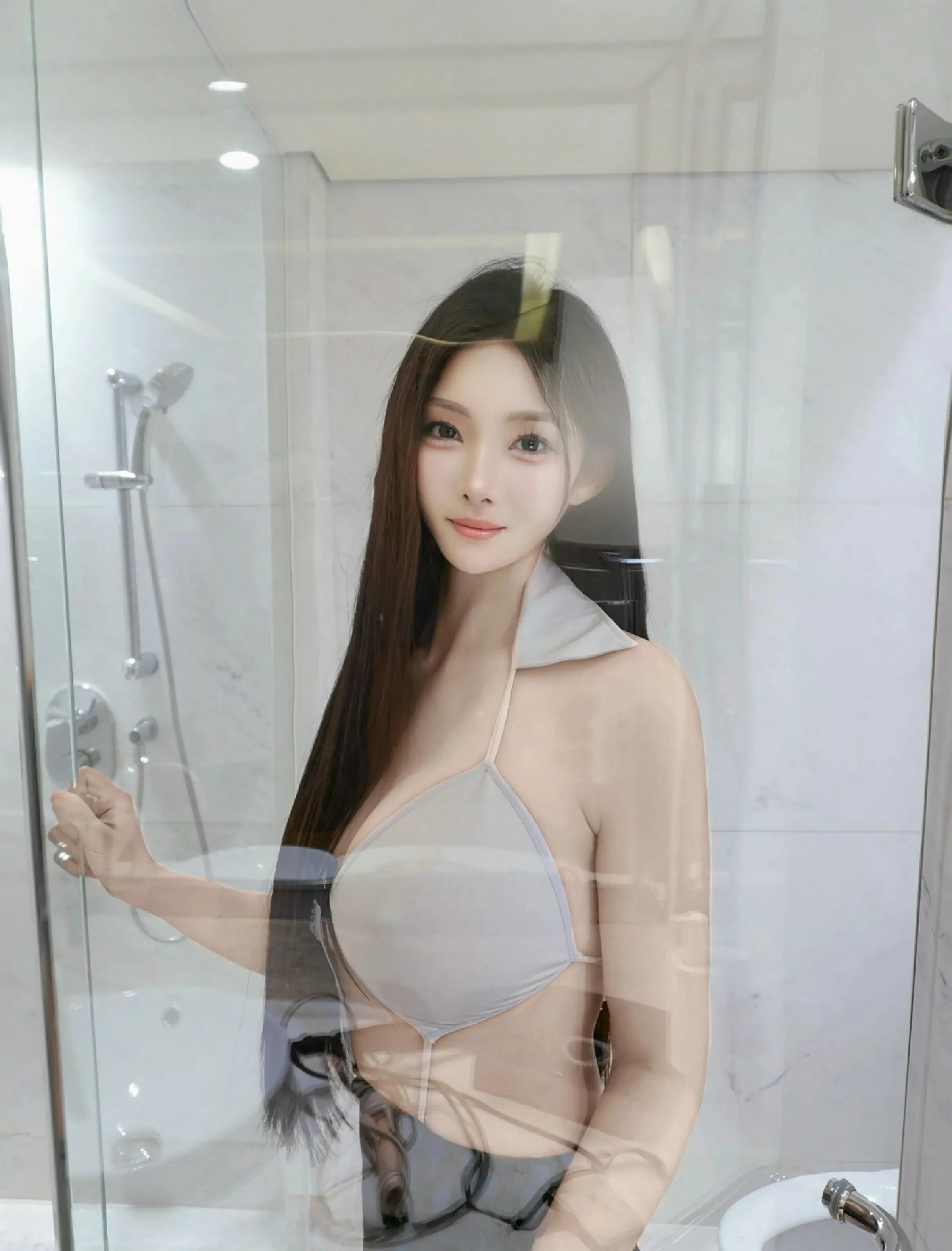 秀人集.com_[XiuRen秀人网]No.10147_新人模特雪见性感粉色连衣裙露白色内衣配白丝袜秀美腿诱惑写真61P