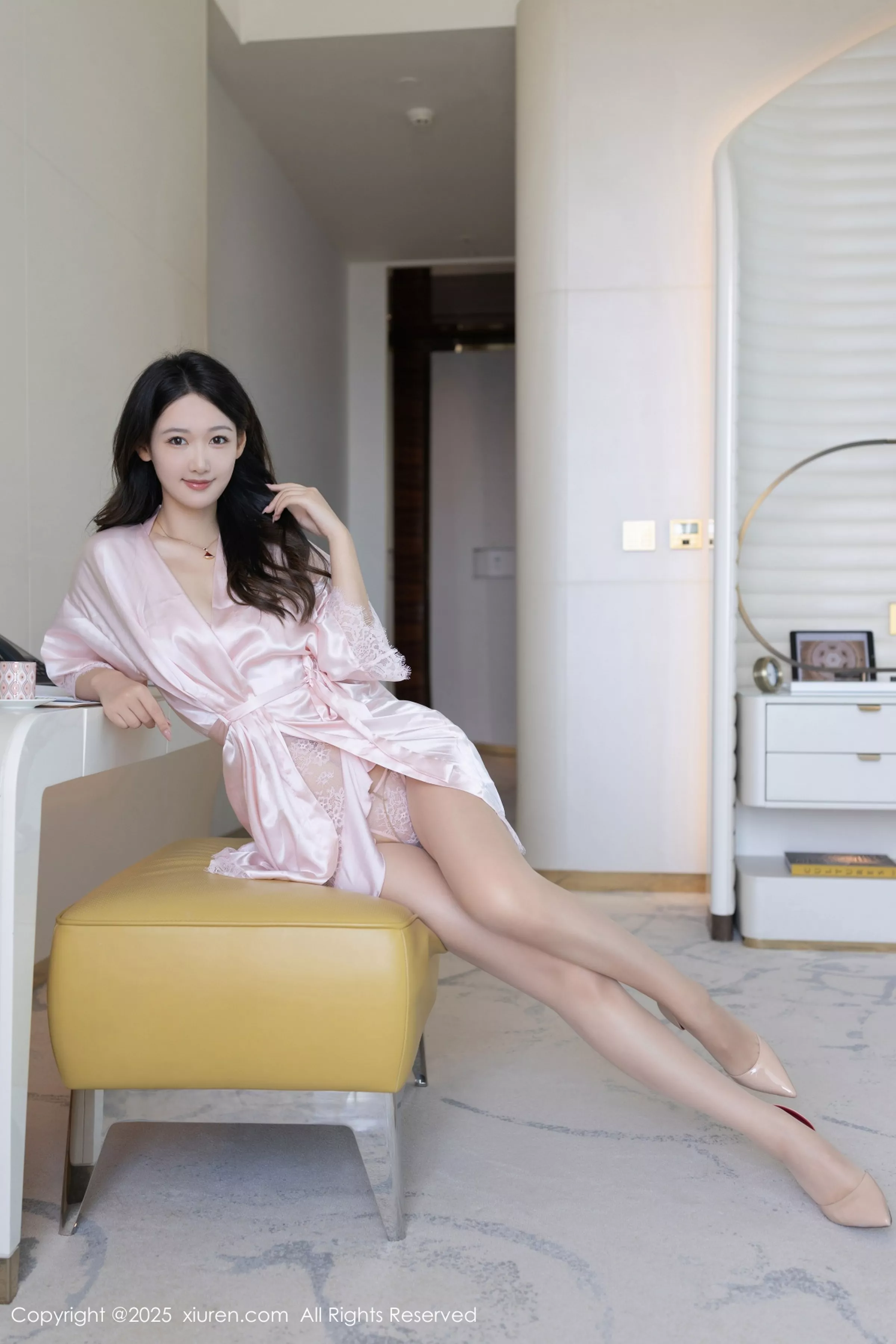 秀人集.com_[XiuRen秀人网]No.10150_模特唐安琪性感粉色连衣短裙露粉色内衣配肉丝袜秀美腿诱惑写真79P