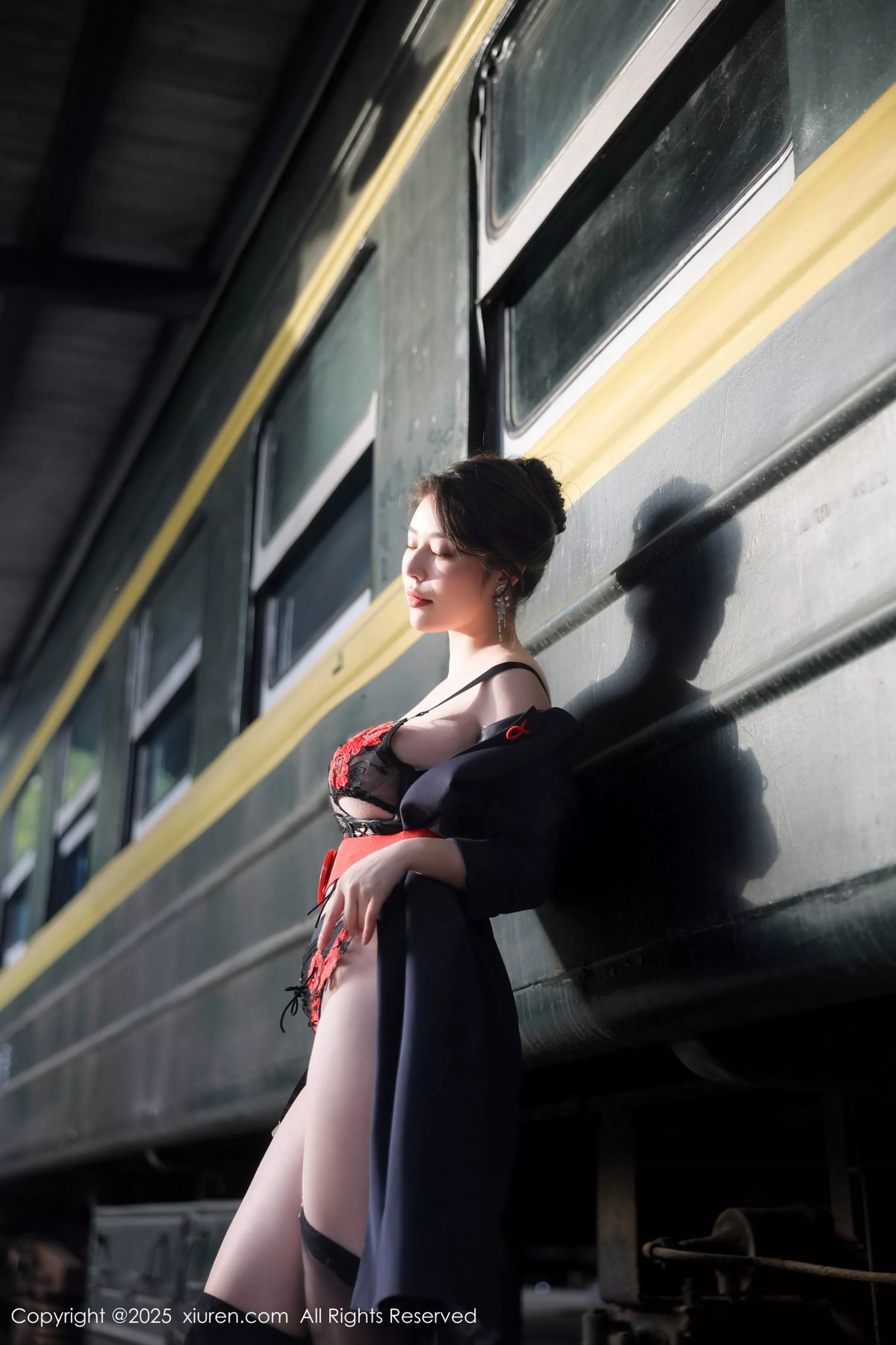 秀人集.com_[XiuRen秀人网]No.10155_模特白茹雪abby性感黑色情趣内衣配黑丝吊袜秀丰腴身材诱惑写真78P