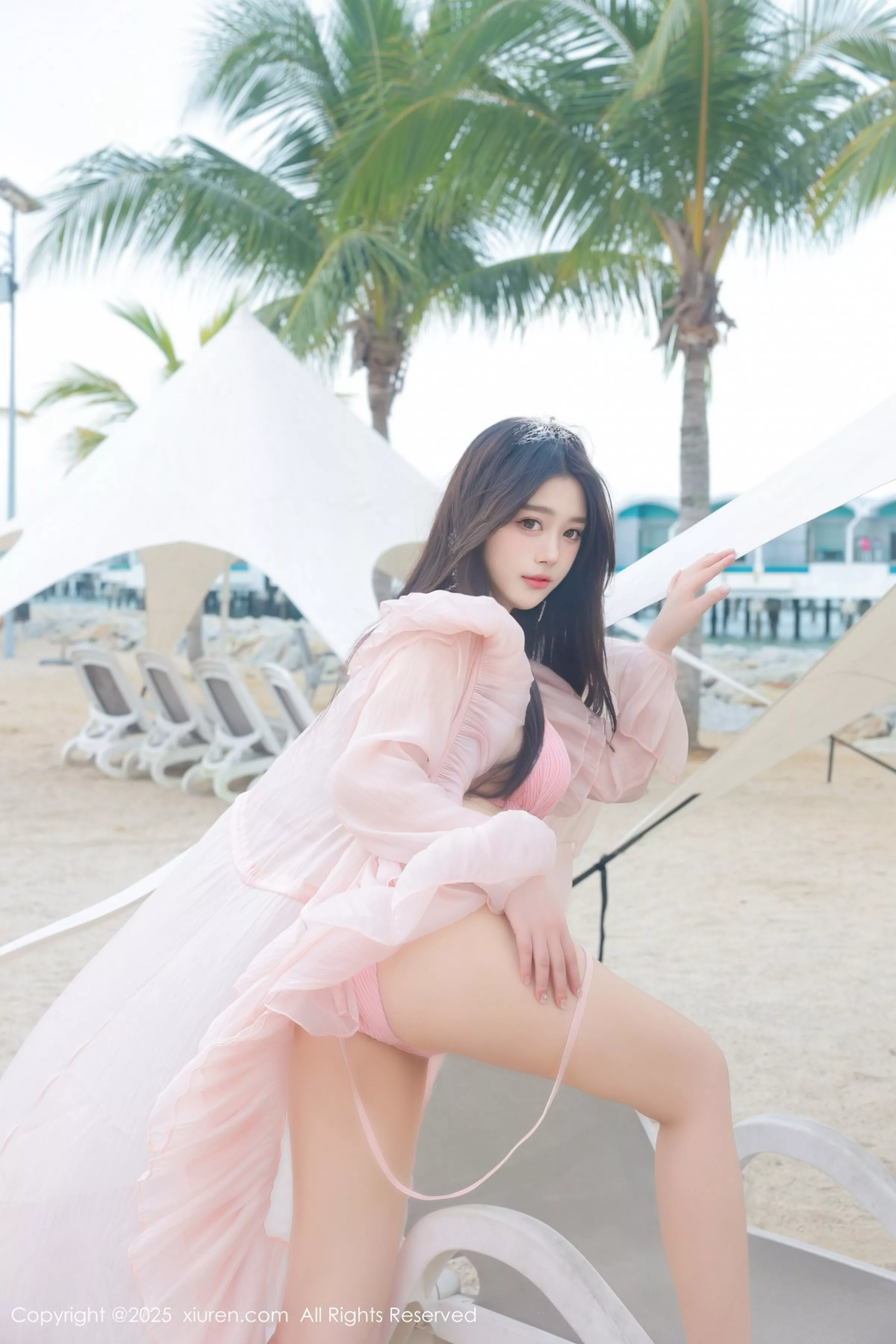 秀人集.com_[XiuRen秀人网]No.10160_模特蛋蛋宝性感粉色薄纱服饰露粉色比基尼秀丰腴身材诱惑写真66P