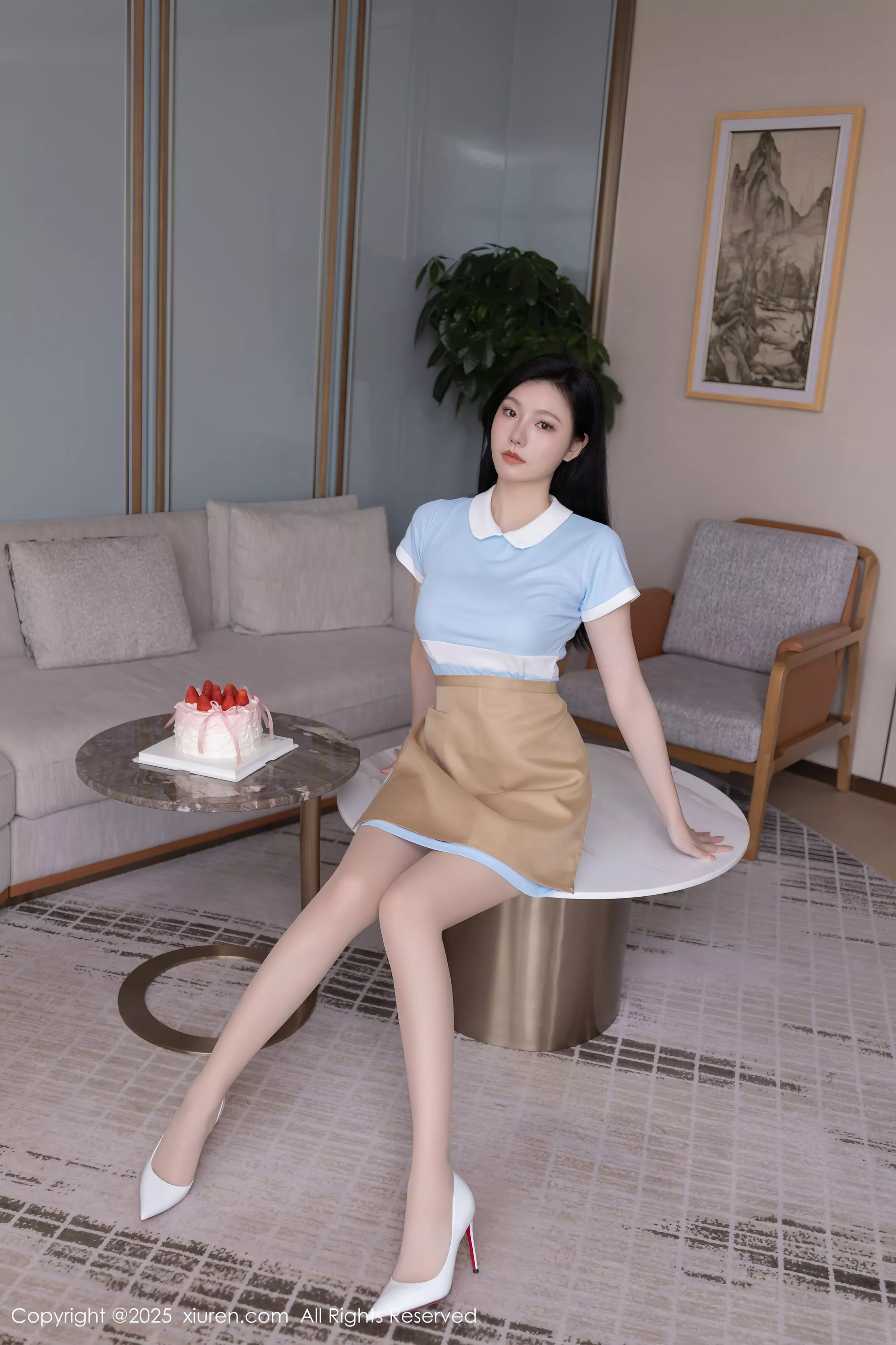 秀人集.com_[XiuRen秀人网]No.10214_模特安然anran性感蓝色连衣短裙配超薄肉丝秀曼妙身姿诱惑写真80P