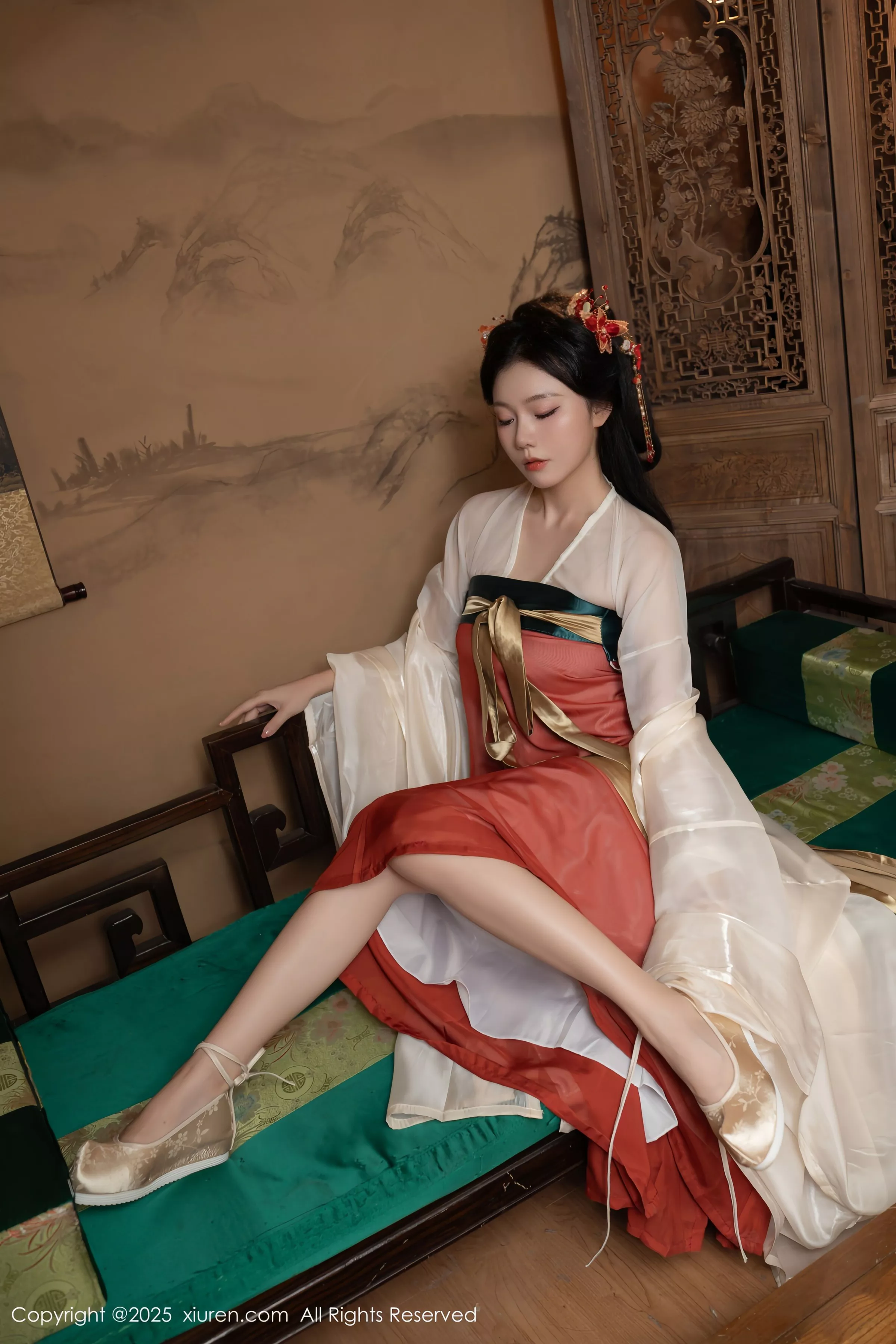 秀人集.com_[XiuRen秀人网]No.10223_模特合集女神陆萱萱＆安然anran激情互动薄纱古装撩人诱惑写真80P