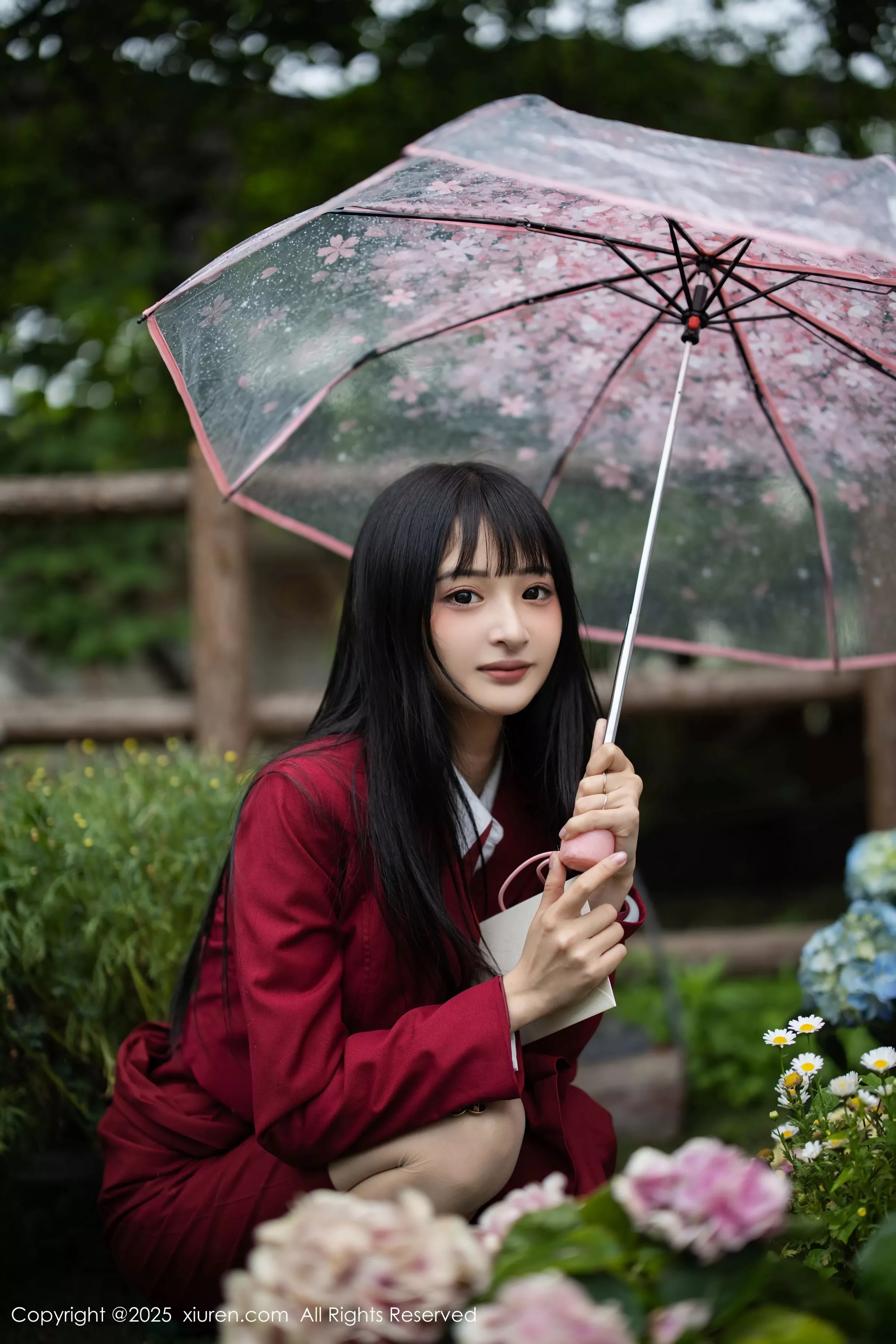 秀人集.com_[XiuRen秀人网]No.10215_新人模特茂木希子性感红色裙子配肉色丝袜秀完美曲线诱惑写真82P