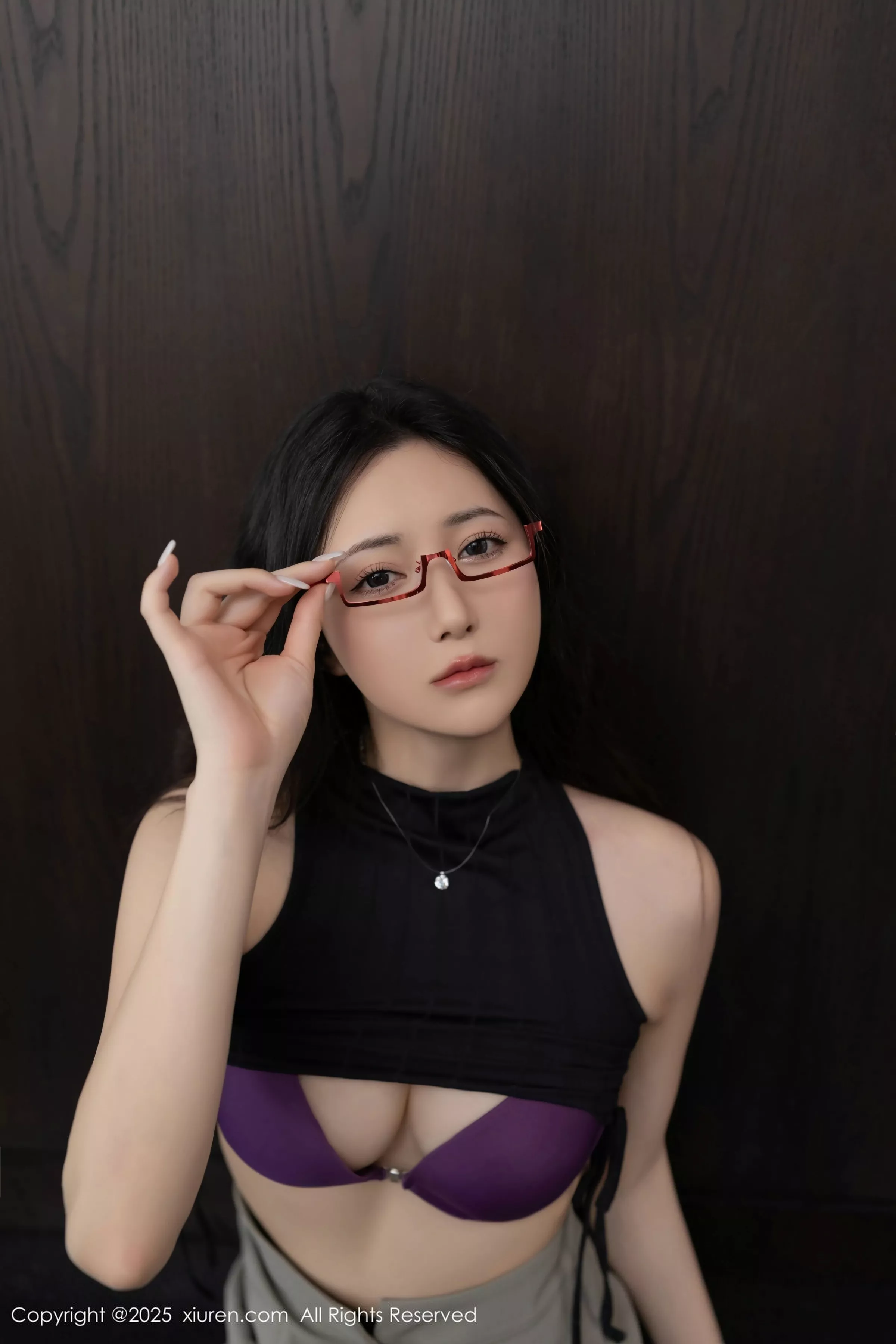 秀人集.com_[XiuRen秀人网]No.10231_模特鱼子酱Fish私房性感紫色内衣配黑丝吊袜秀完美身材诱惑写真80P