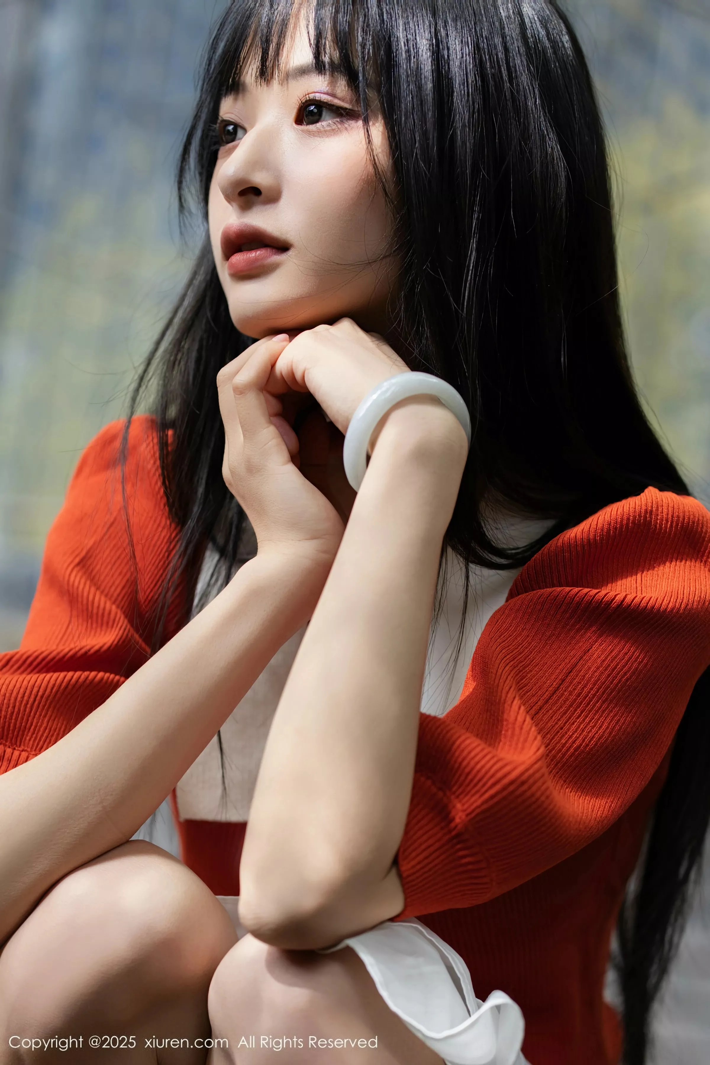 秀人集.com_[XiuRen秀人网]No.10247_模特茂木希子性感橙T露白色内衣配超薄肉丝秀完美身材诱惑写真80P