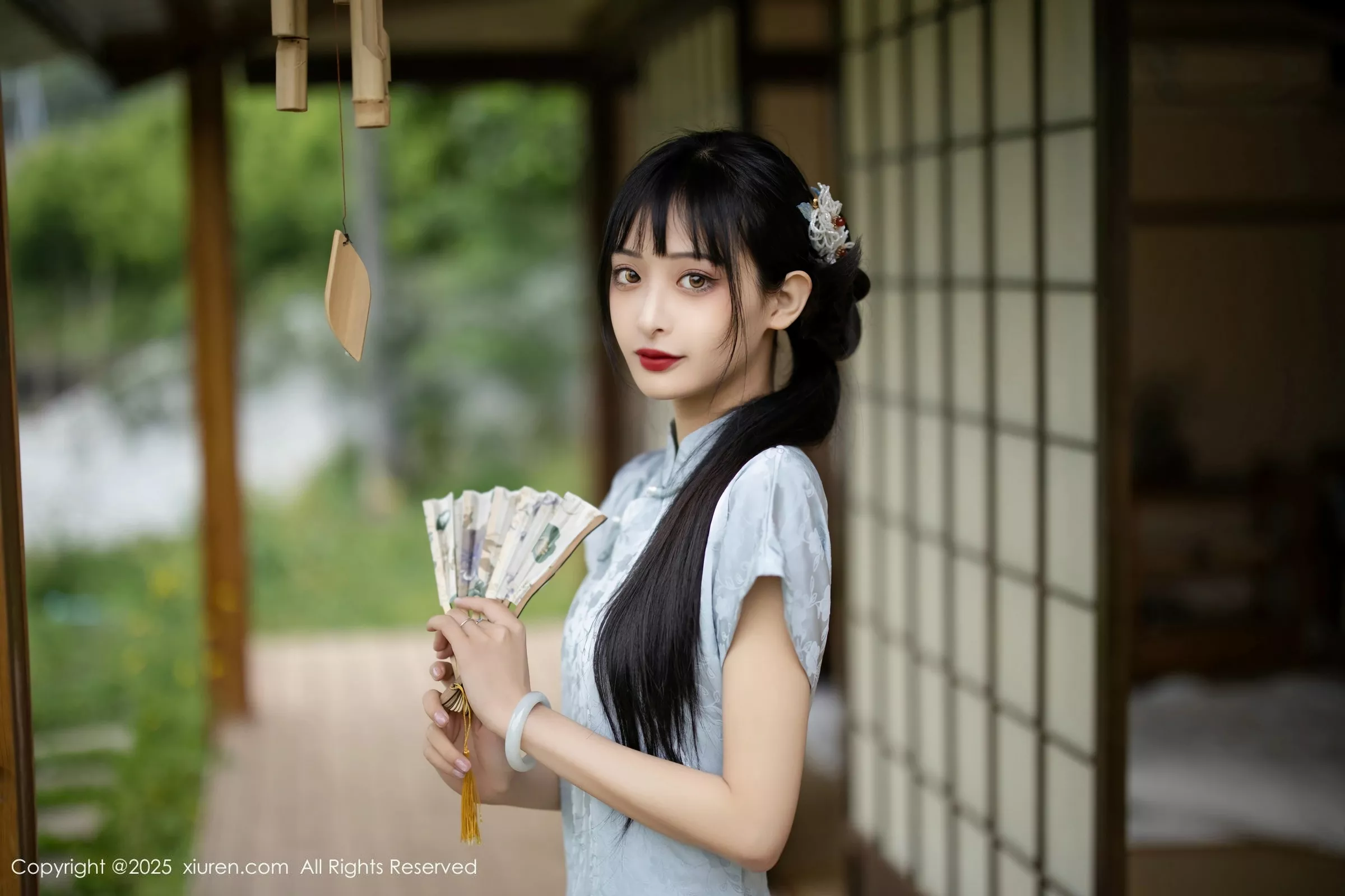 秀人集.com_[XiuRen秀人网]No.10278_模特茂木希子日式旗袍露白色内衣配肉丝袜秀完美曲线诱惑写真80P