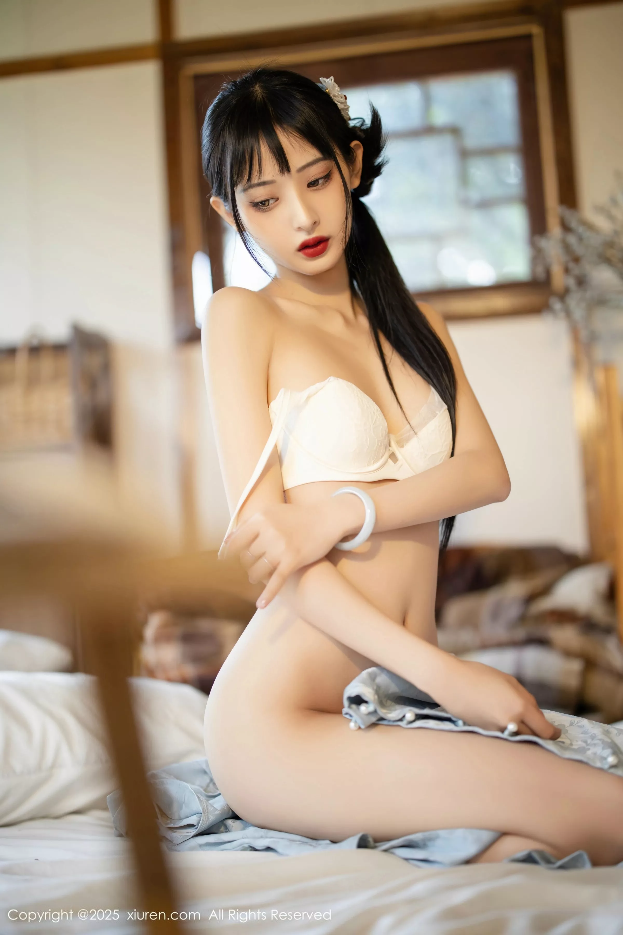 秀人集.com_[XiuRen秀人网]No.10278_模特茂木希子日式旗袍露白色内衣配肉丝袜秀完美曲线诱惑写真80P