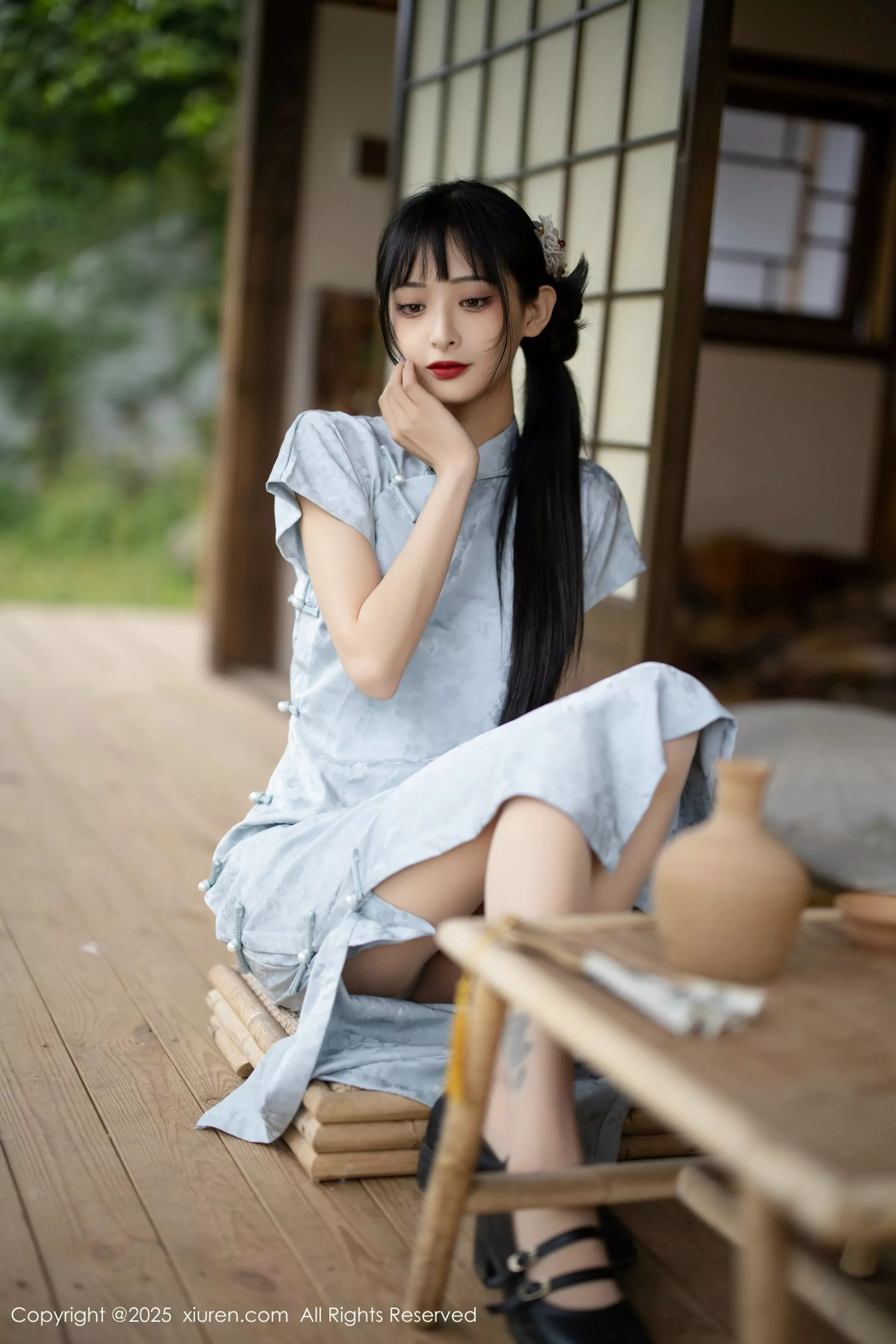 秀人集.com_[XiuRen秀人网]No.10278_模特茂木希子日式旗袍露白色内衣配肉丝袜秀完美曲线诱惑写真80P