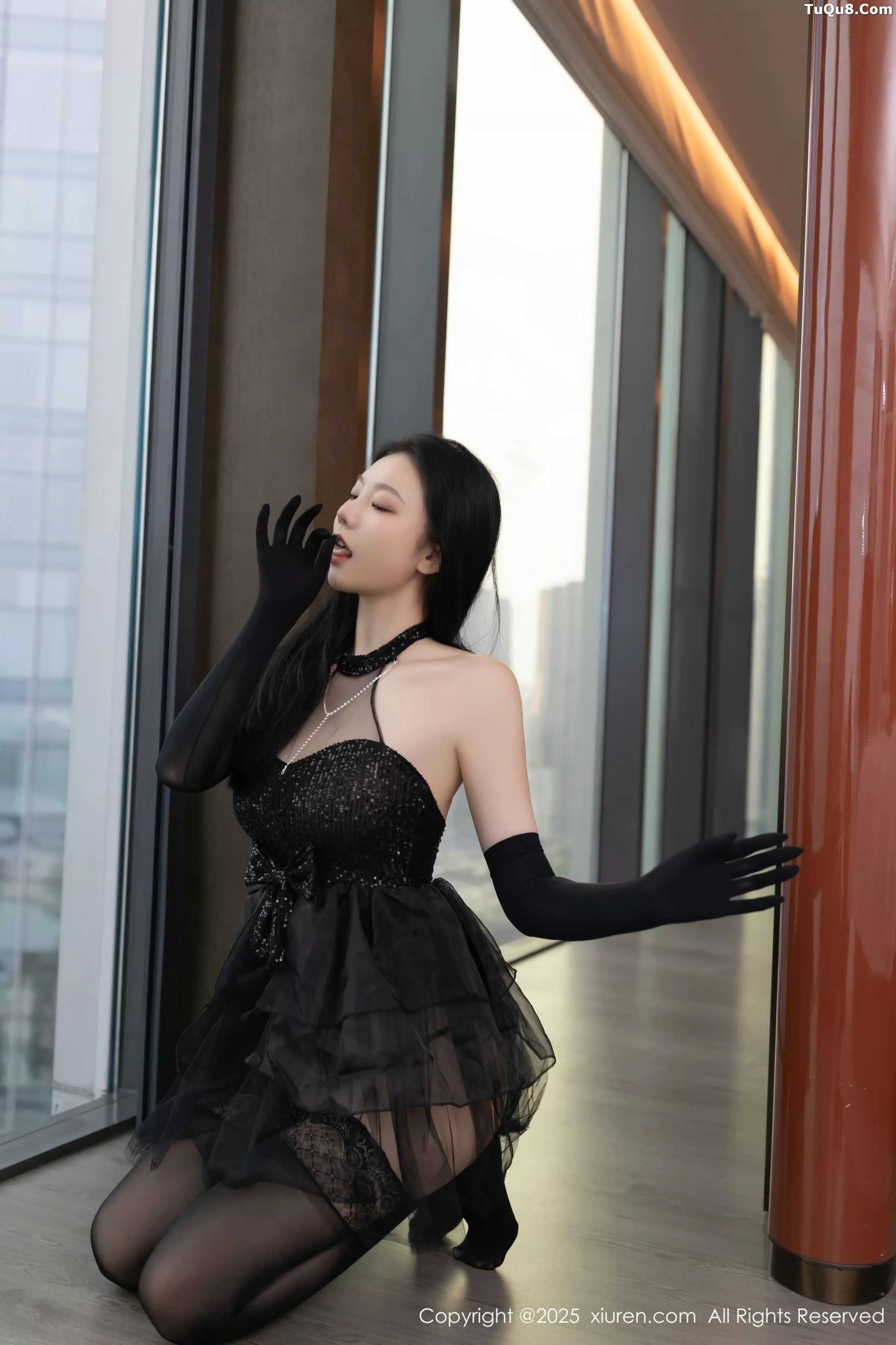 秀人集.com_[XiuRen秀人网]No.10363_模特安然anran性感黑色芭蕾服配黑色丝袜秀曼妙身姿诱惑写真80P