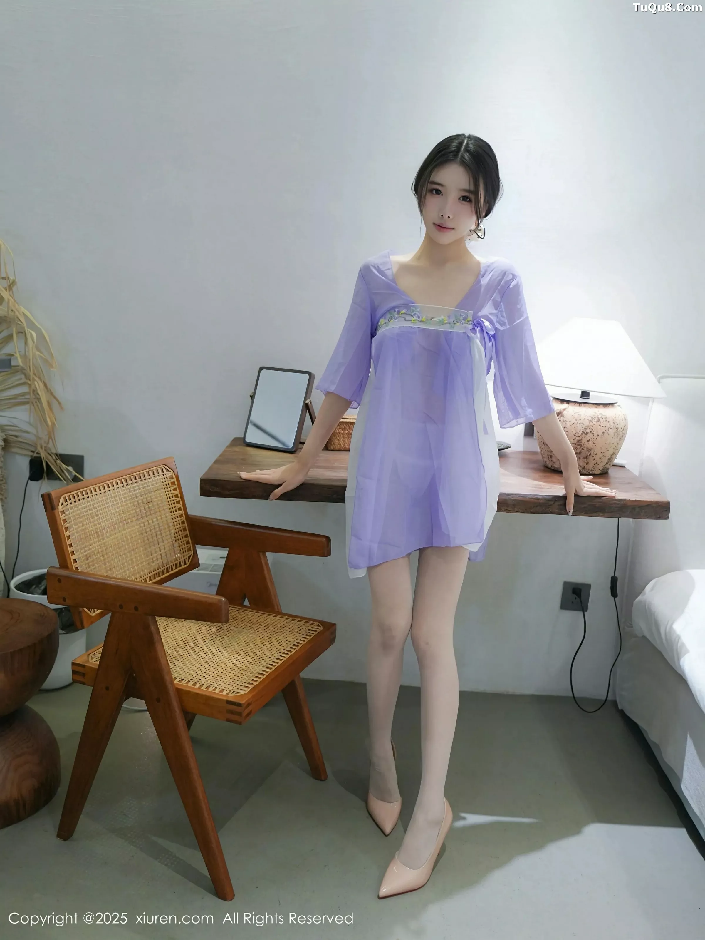 秀人集.com_[XiuRen秀人网]No.10376_模特袁圆紫色薄纱汉服露白色内衣配白丝袜秀曼妙身姿诱惑写真72P