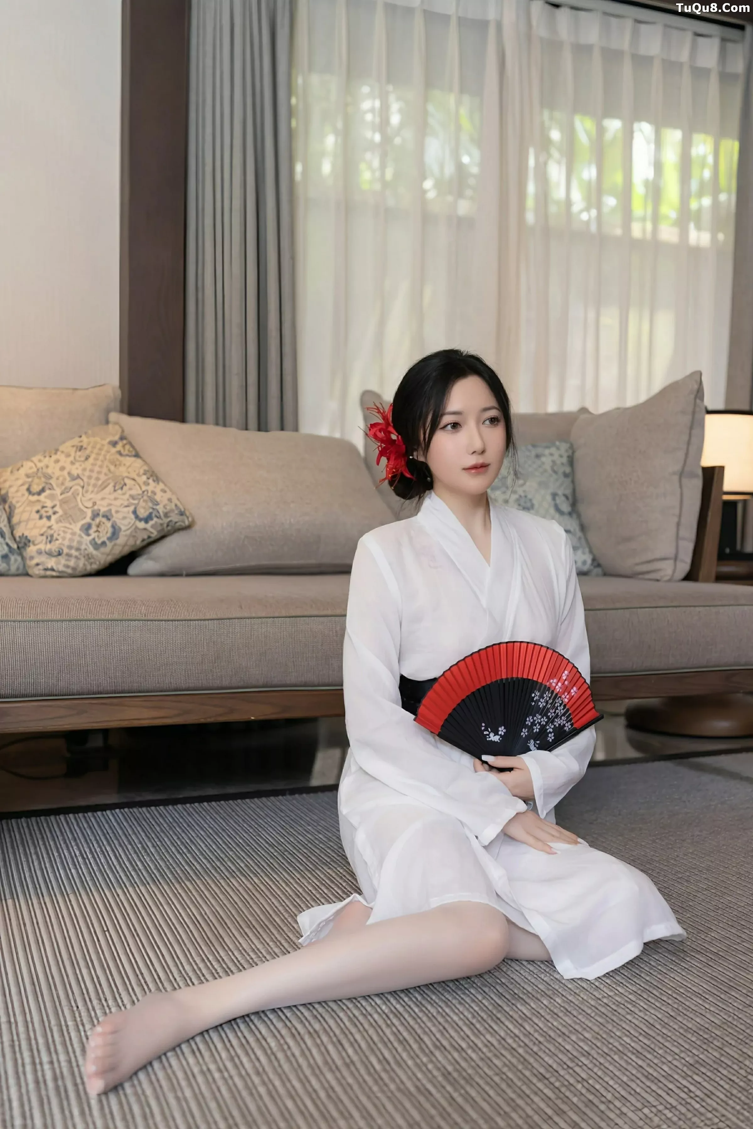 秀人集.com_[XiuRen秀人网]No.10514_模特鱼子酱Fish性感白色薄透服饰配白色丝袜秀曼妙身材诱惑写真80P