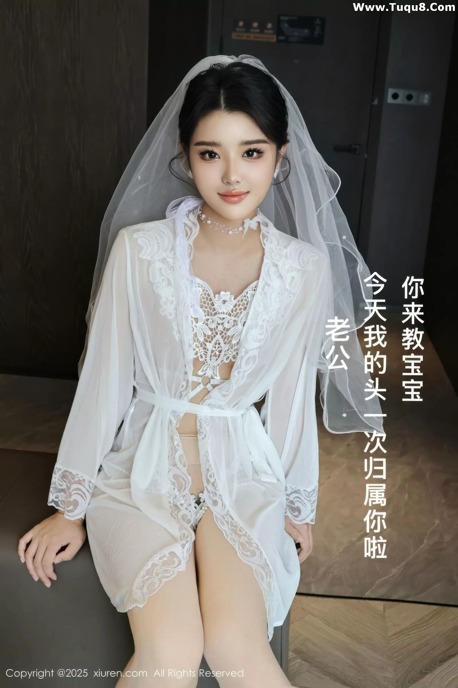 秀人集.com_[XiuRen秀人网]No.10559_新人模特糯梨子性感白色情趣婚纱配白色丝袜秀曼妙身姿诱惑写真70P