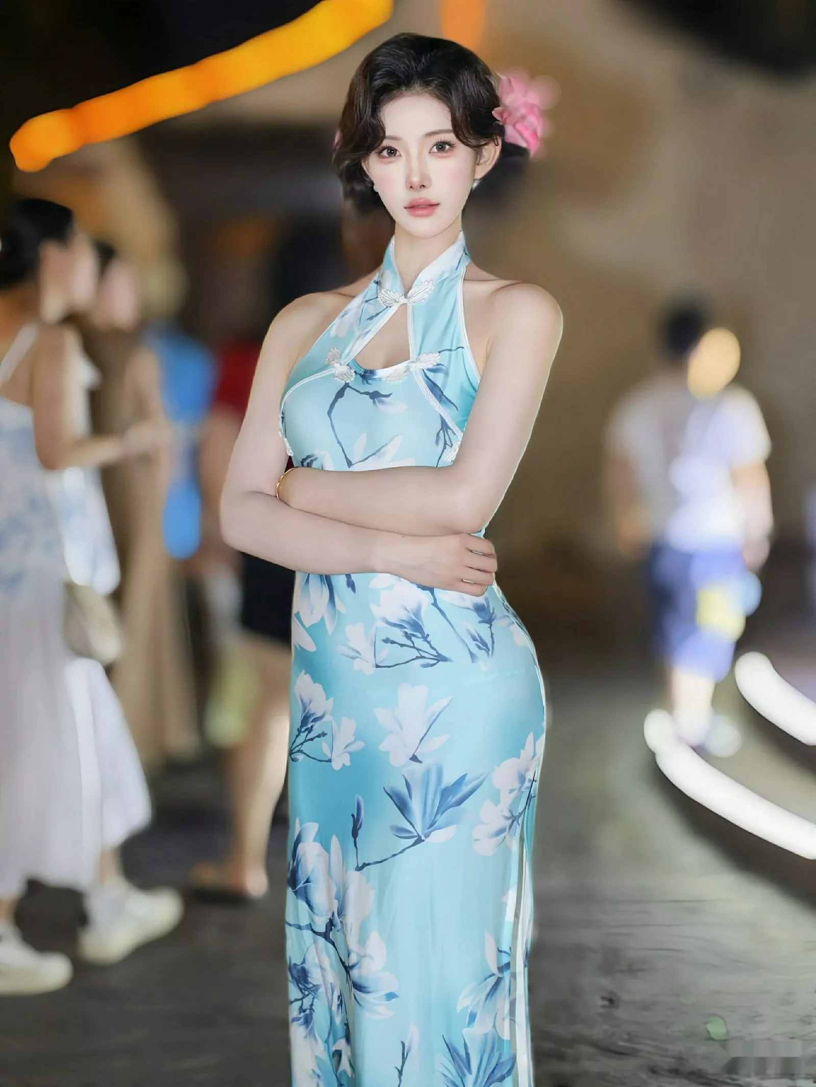 秀人集.com_[XiuRen秀人网]No.10594_模特梨霜儿性感青色情趣旗袍配超薄肉丝秀凹凸身材完美诱惑写真82P