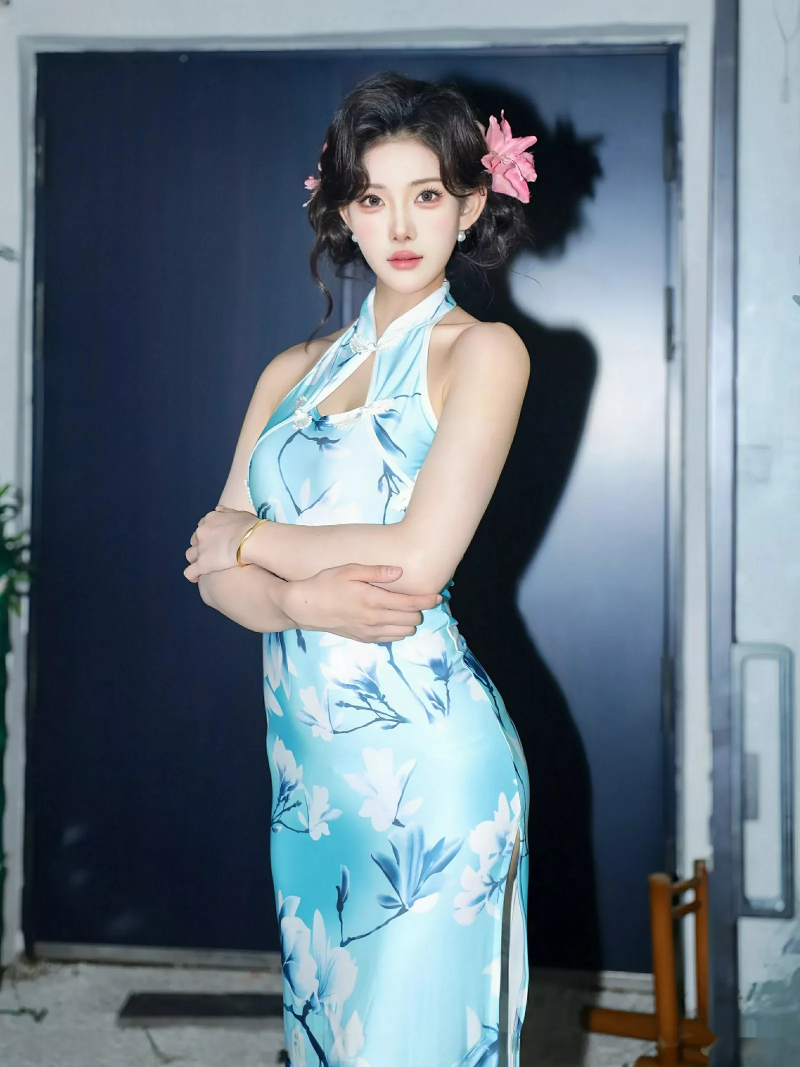 秀人集.com_[XiuRen秀人网]No.10594_模特梨霜儿性感青色情趣旗袍配超薄肉丝秀凹凸身材完美诱惑写真82P