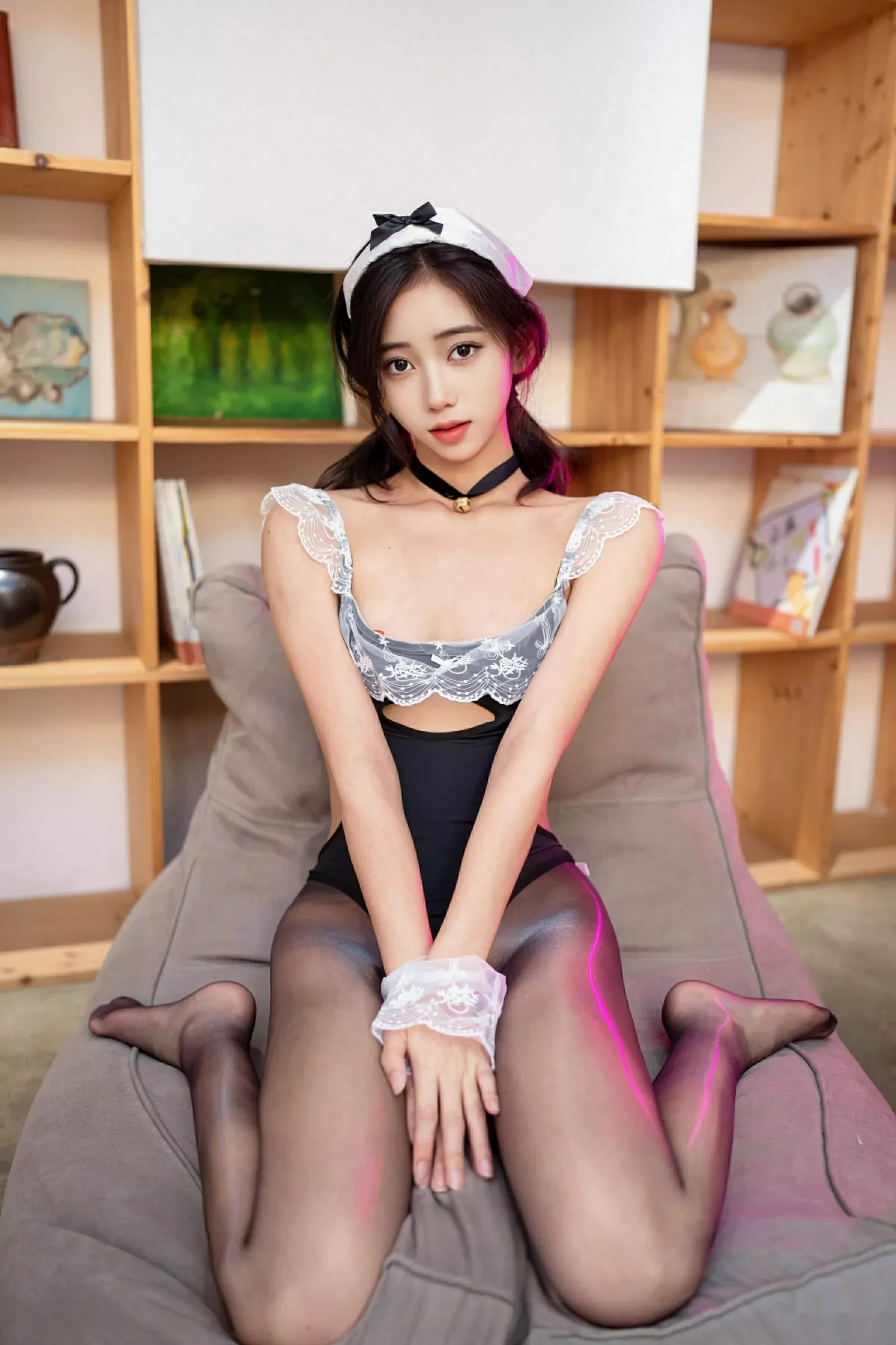 秀人集.com_[XINGYAN星颜社]VOL.377_模特时安安性感黑色情趣内衣配超薄黑丝秀柔美身材诱惑写真77P