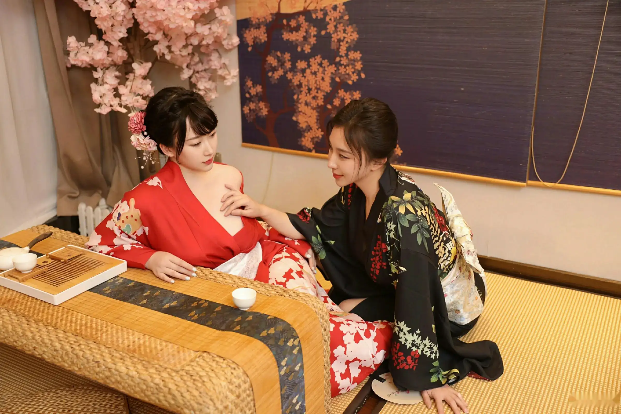 秀人集.com_[XiuRen秀人网]No.10627_模特苏一诺性感日系黑色服饰露红色内衣秀曼妙身材迷人诱惑写真80P