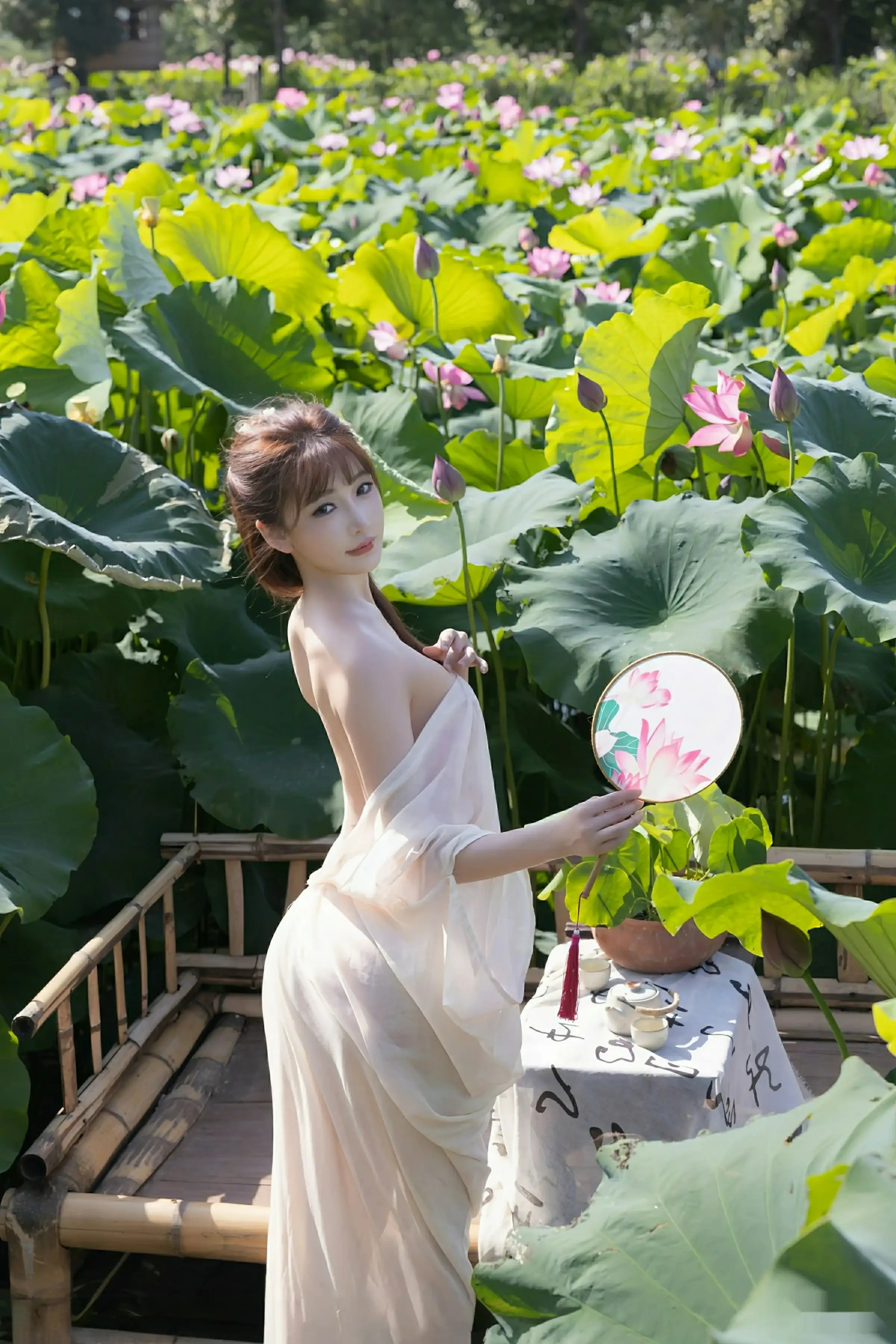 秀人集.com_[XiuRen秀人网]No.10630_模特陆萱萱户外性感浅色薄纱服饰配超薄肉丝秀柔美身姿诱惑写真76P