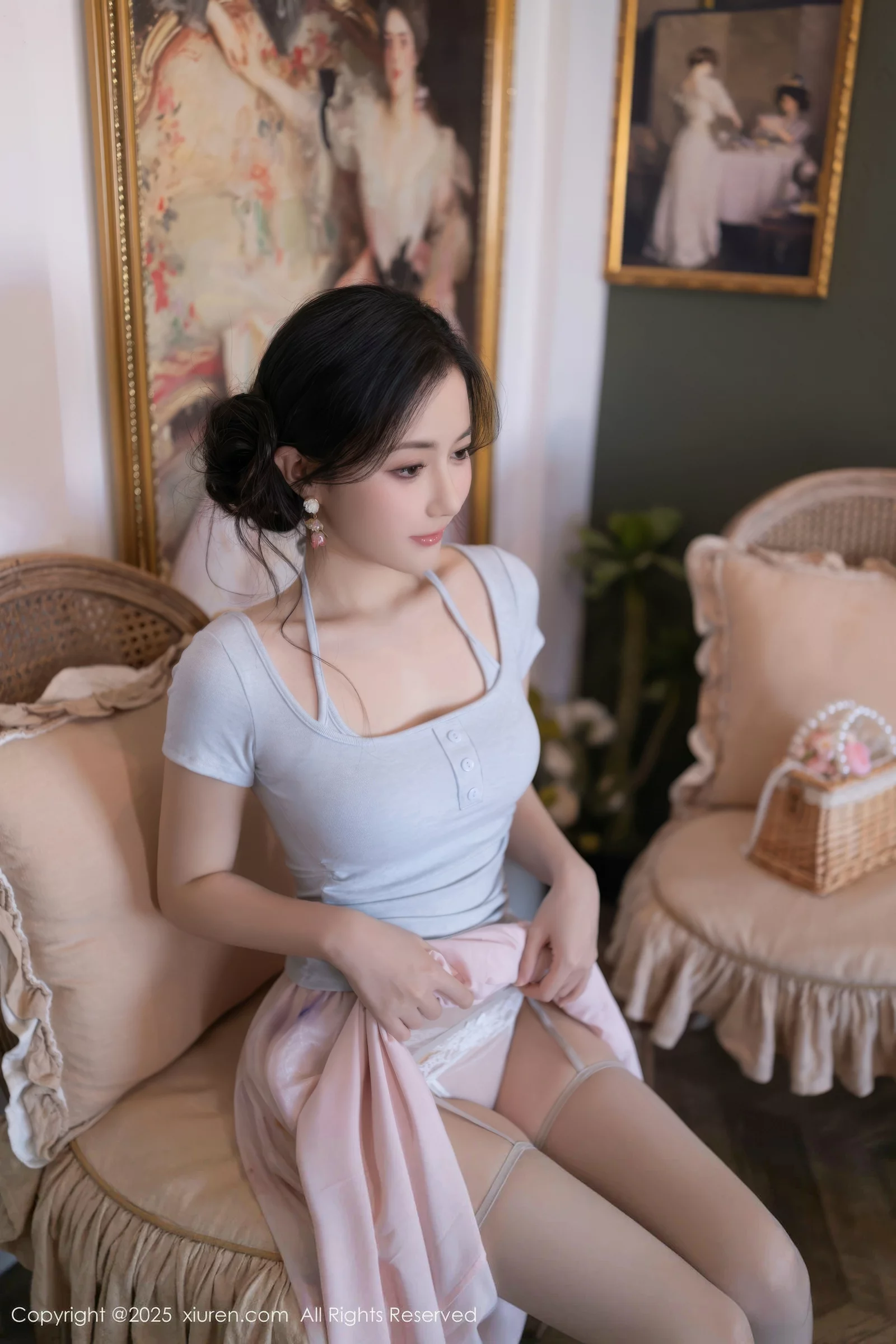 秀人集.com_[XiuRen秀人网]No.10656_模特鱼子酱Fish性感粉色薄纱裙露开档肉丝秀曼妙身姿诱惑写真80P