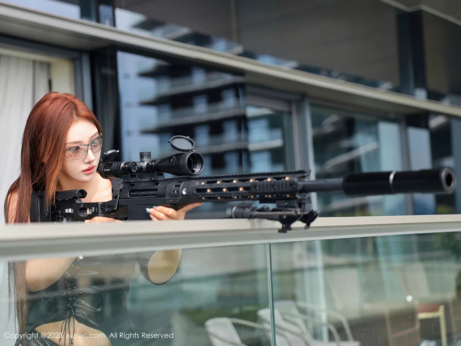 秀人集.com_[XiuRen秀人网]No.10657_模特金允希Yuki性感黑色皮衣配黑丝吊袜秀完美身材撩人诱惑写真90P