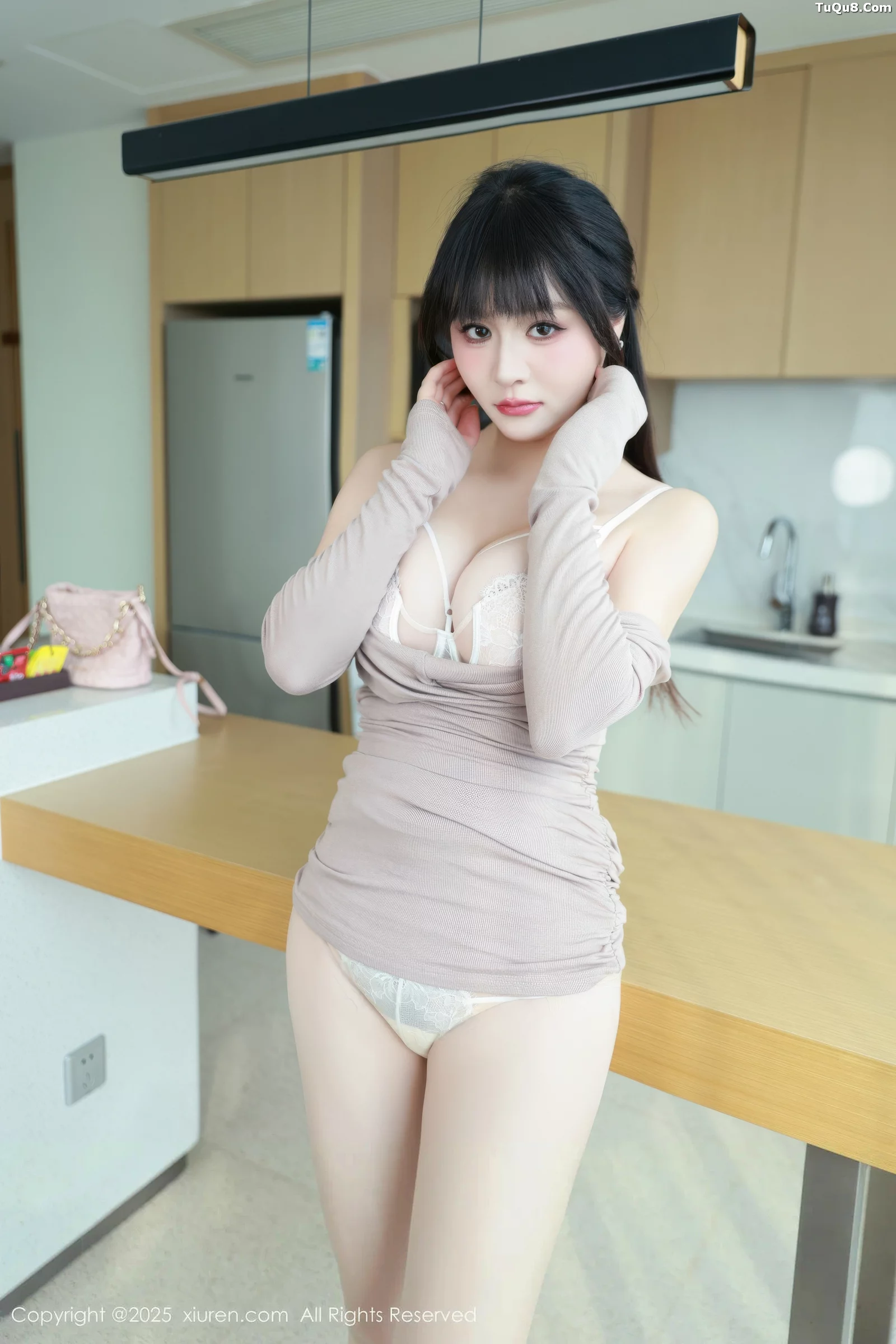 秀人集.com_[XiuRen秀人网]No.10718_模特南汐RuRu性感浅色连衣短裙露白色内衣秀完美身材诱惑写真86P