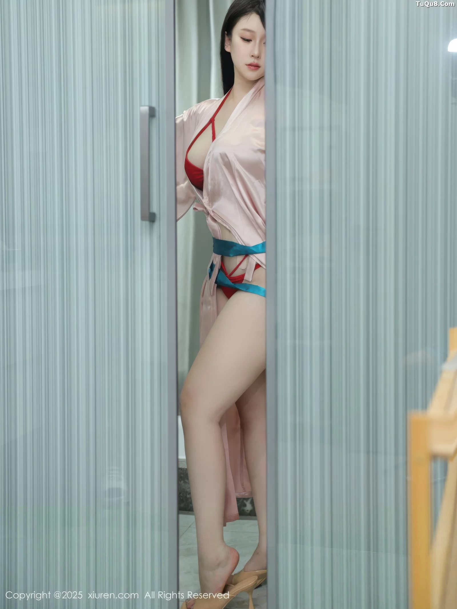 秀人集.com_[XiuRen秀人网]No.10724_模特李沁恩lrene浴室场景性感红色比基尼秀丰腴身材撩人诱惑写真79P
