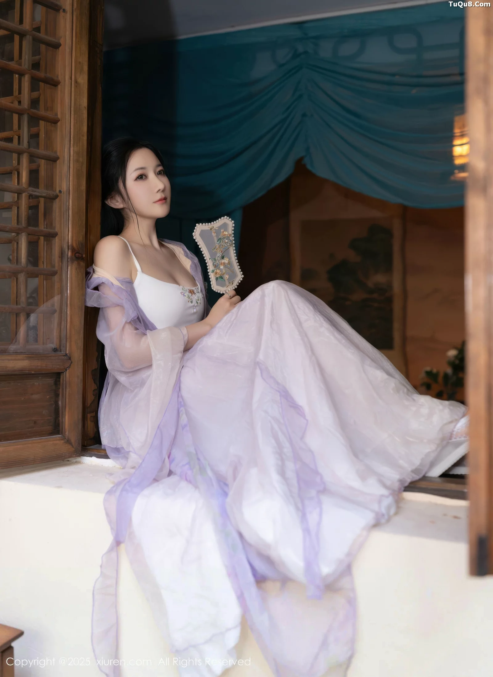 秀人集.com_[XiuRen秀人网]No.10737_模特鱼子酱Fish性感紫色连衣裙配白色丝袜秀曼妙身姿诱惑写真74P